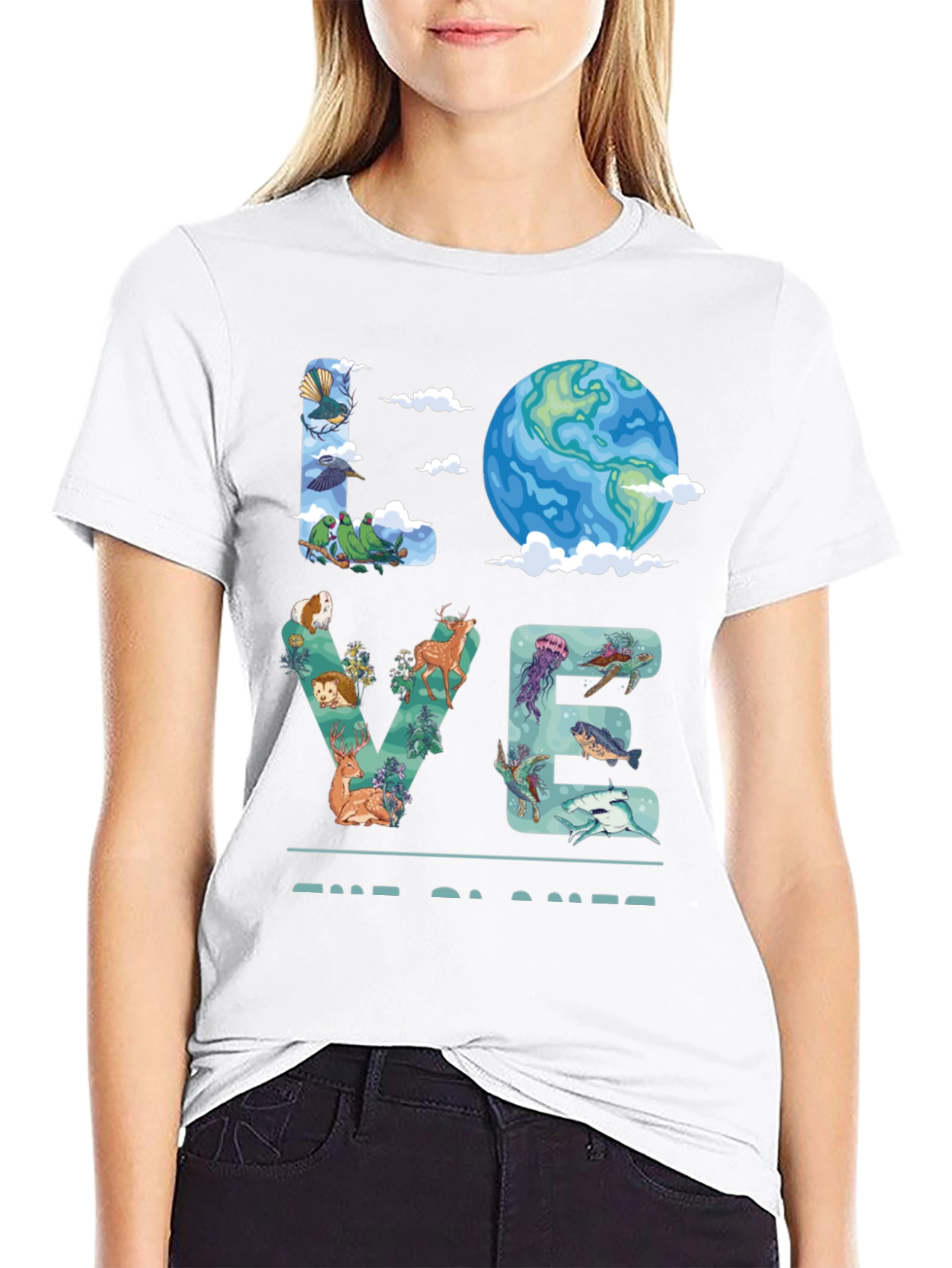 Love the Planet T-Shirt - Nature Graphic Tee