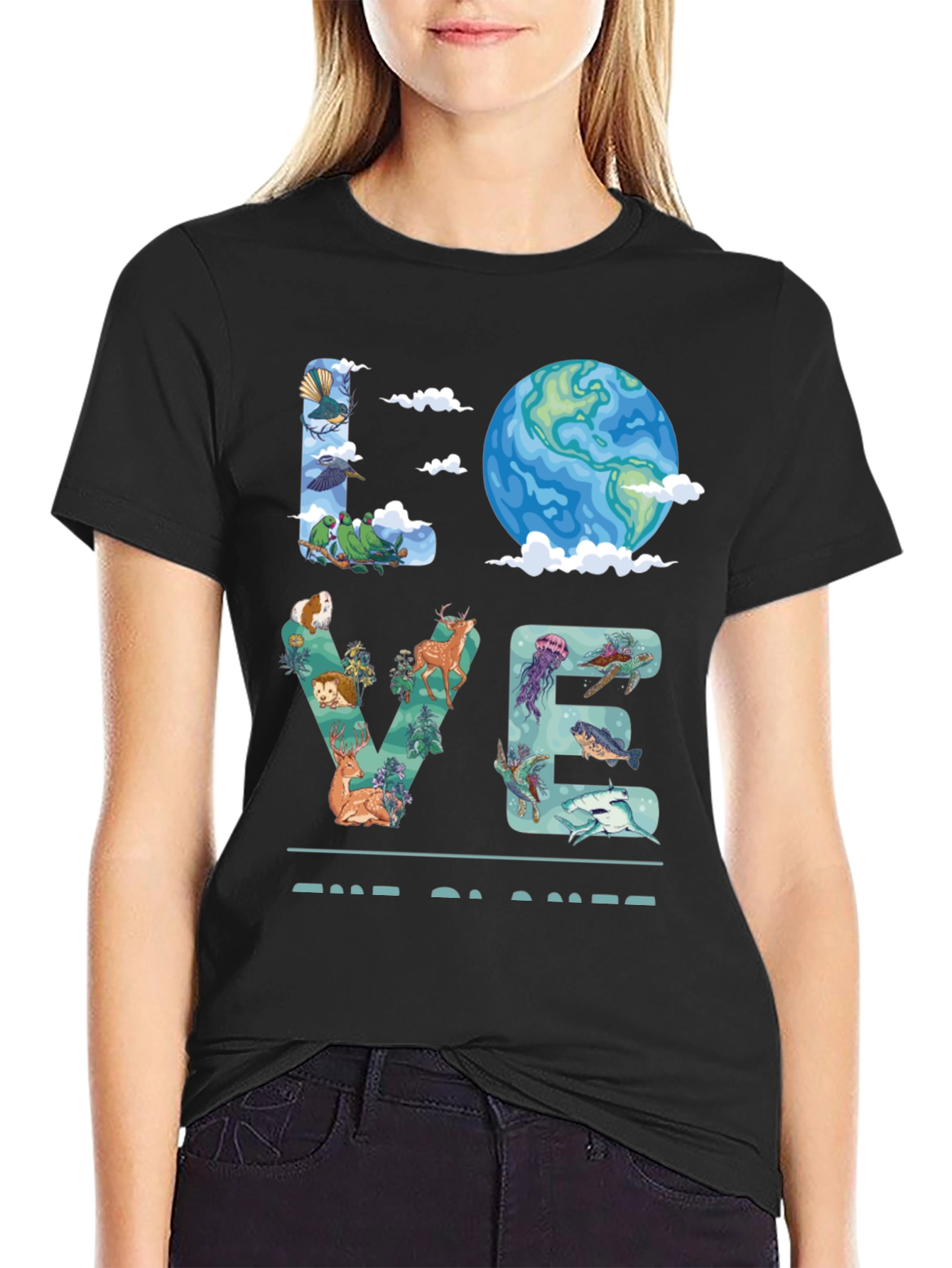 Love the Planet T-Shirt - Nature Graphic Tee