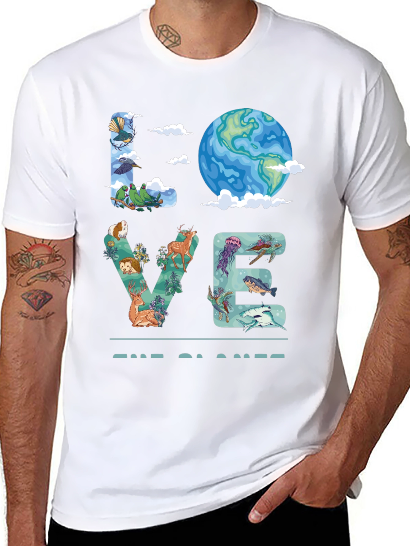 Love the Planet T-Shirt - Nature Graphic Tee