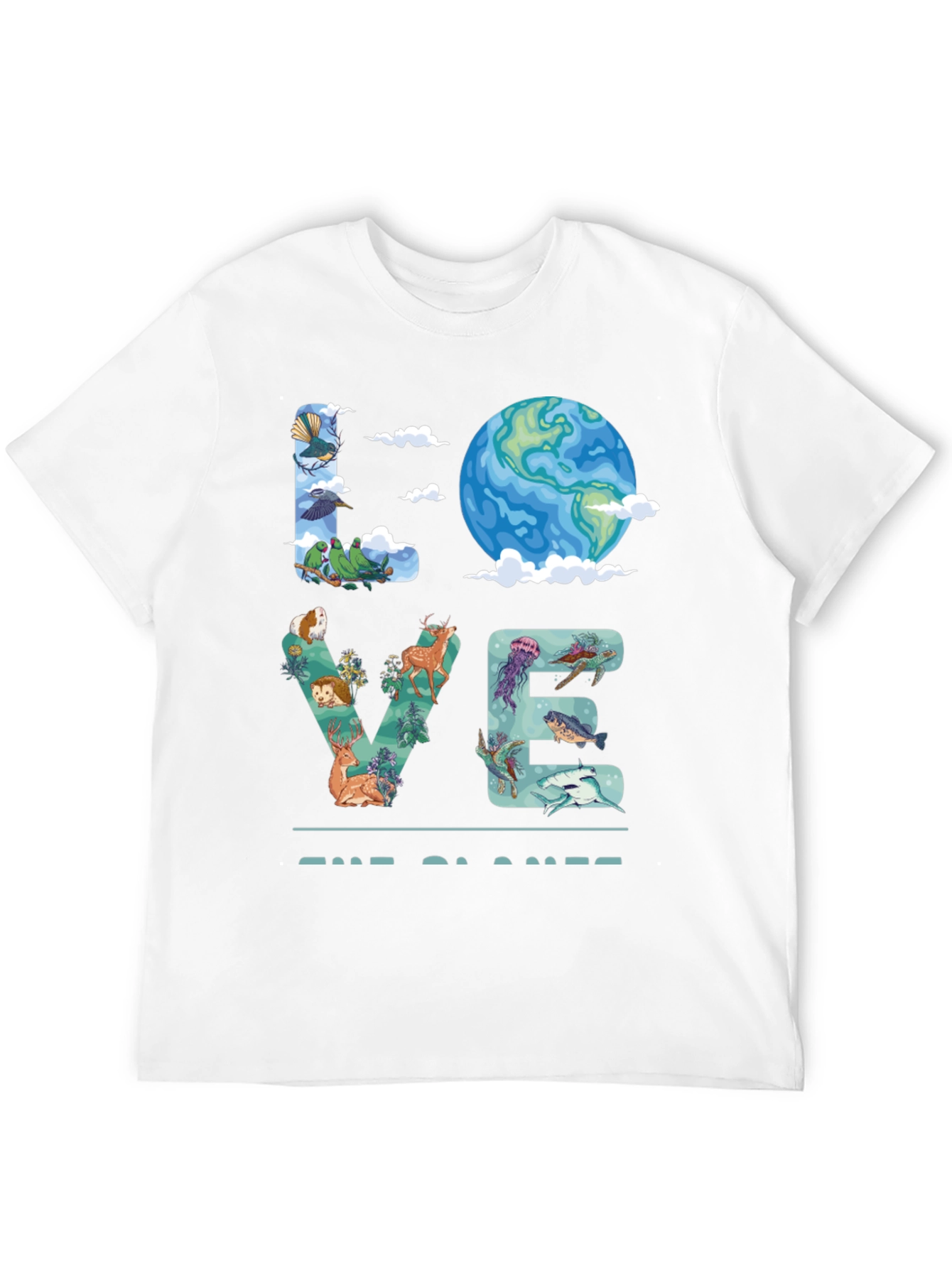 Love the Planet T-Shirt - Nature Graphic Tee