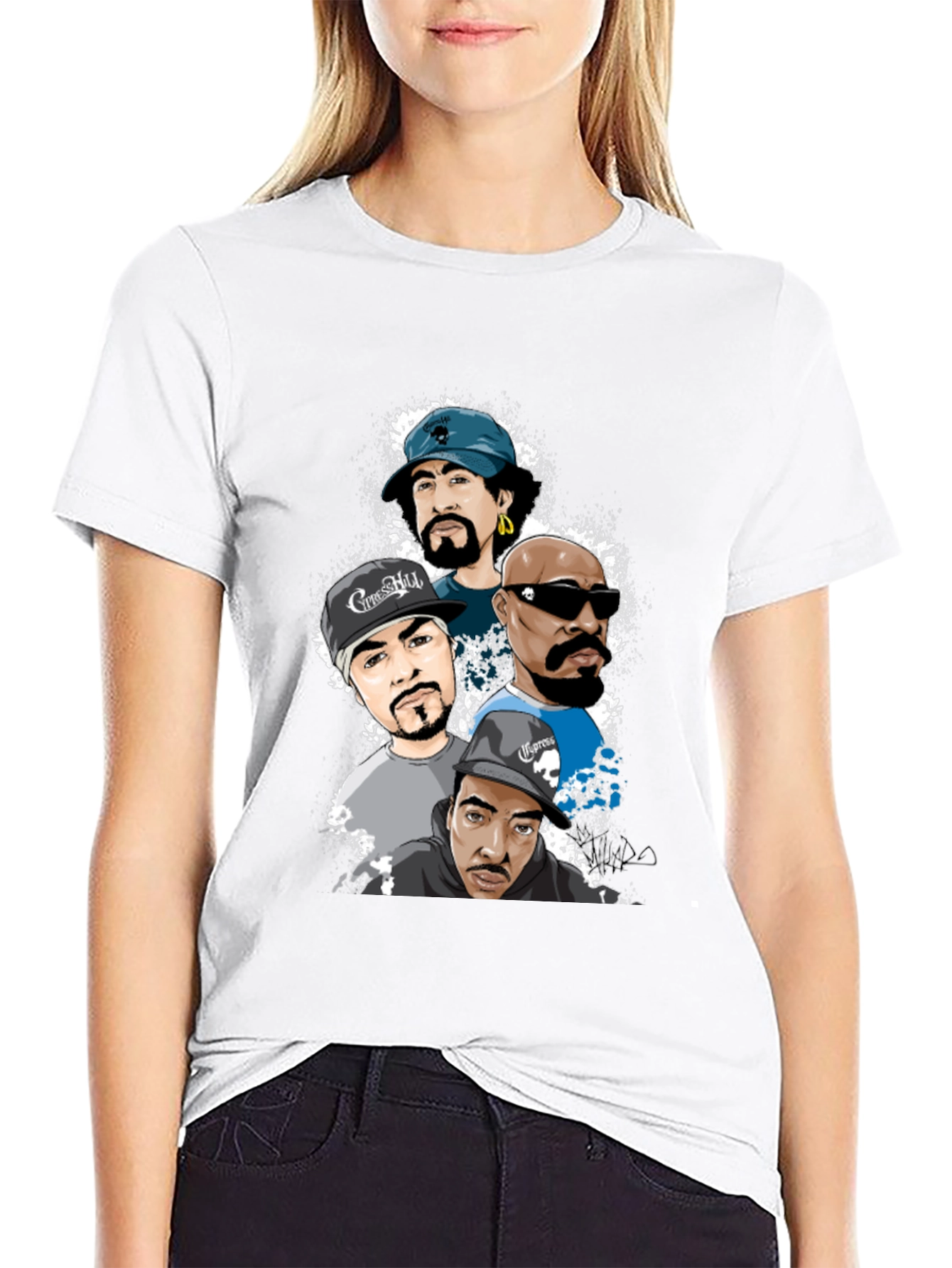 Cypress Hill Cartoon Graphic T-Shirt