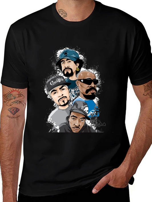 Cypress Hill Cartoon Graphic T-Shirt
