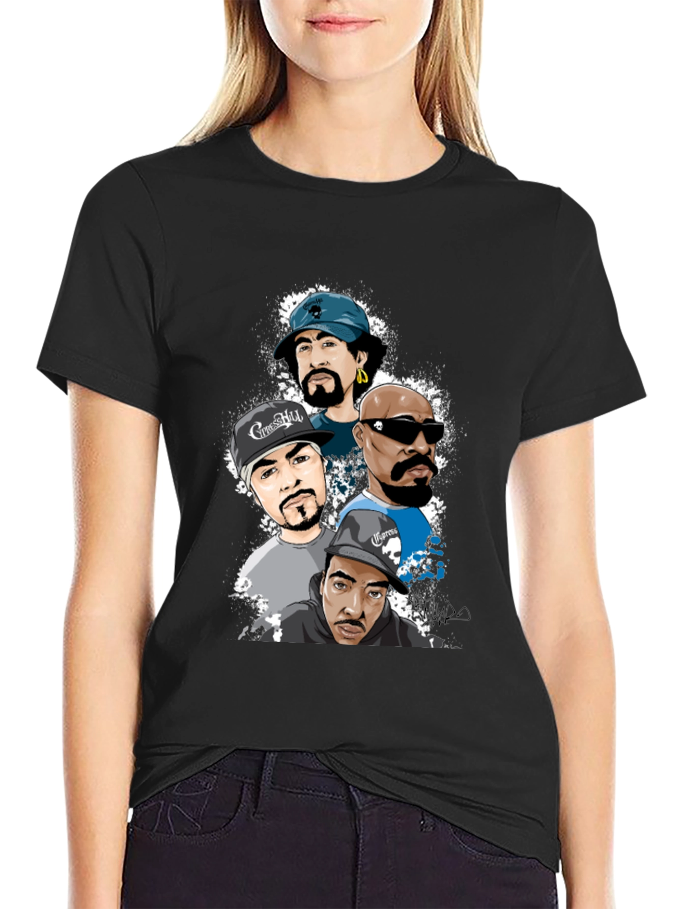 Cypress Hill Cartoon Graphic T-Shirt