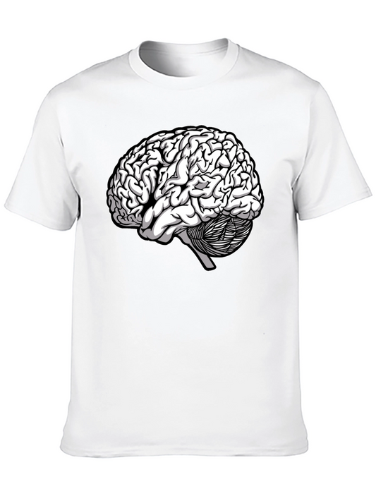 Brain Graphic Tee - Anatomical Style