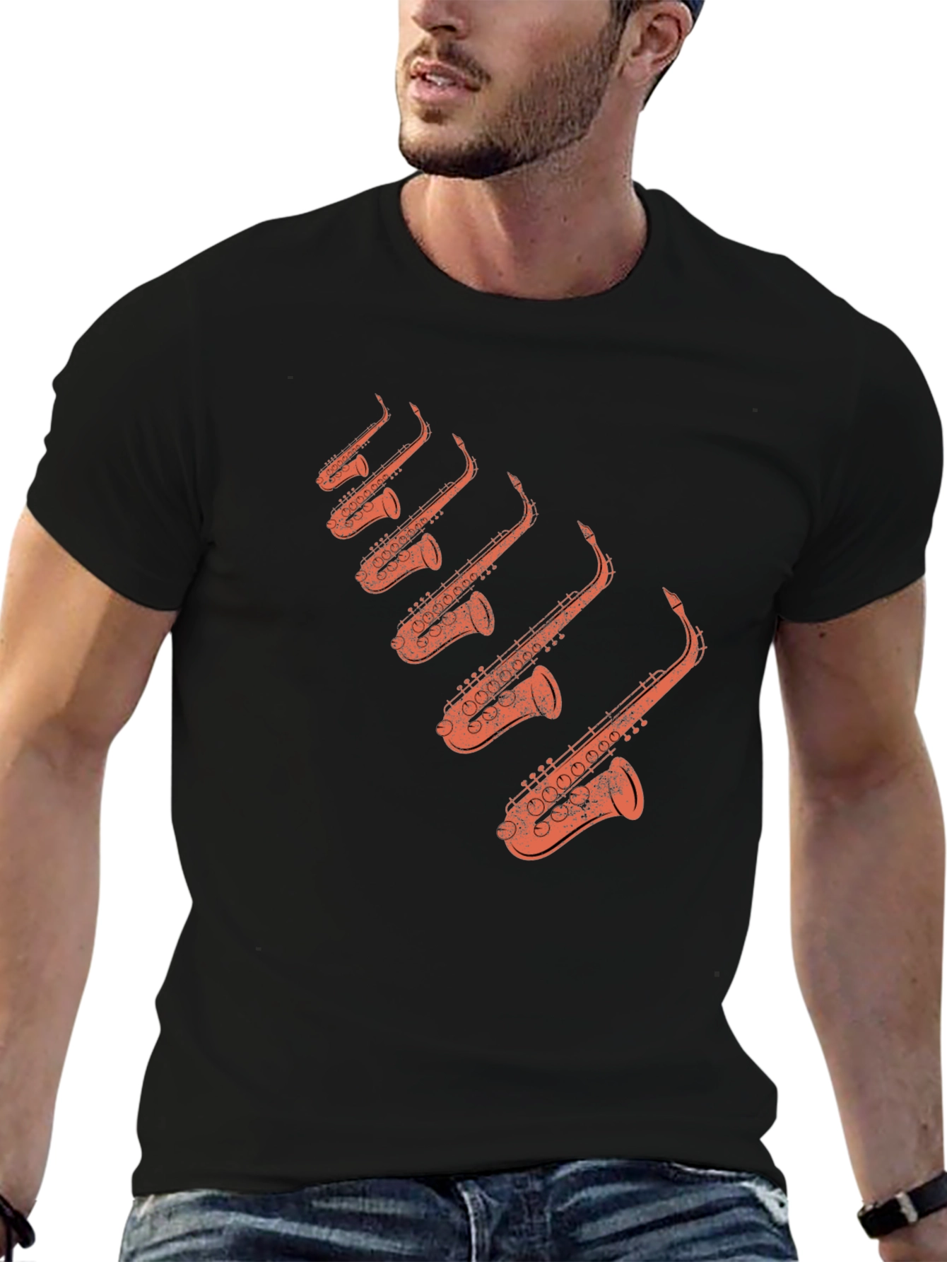 Saxophone T-Shirt - Musicians Tee