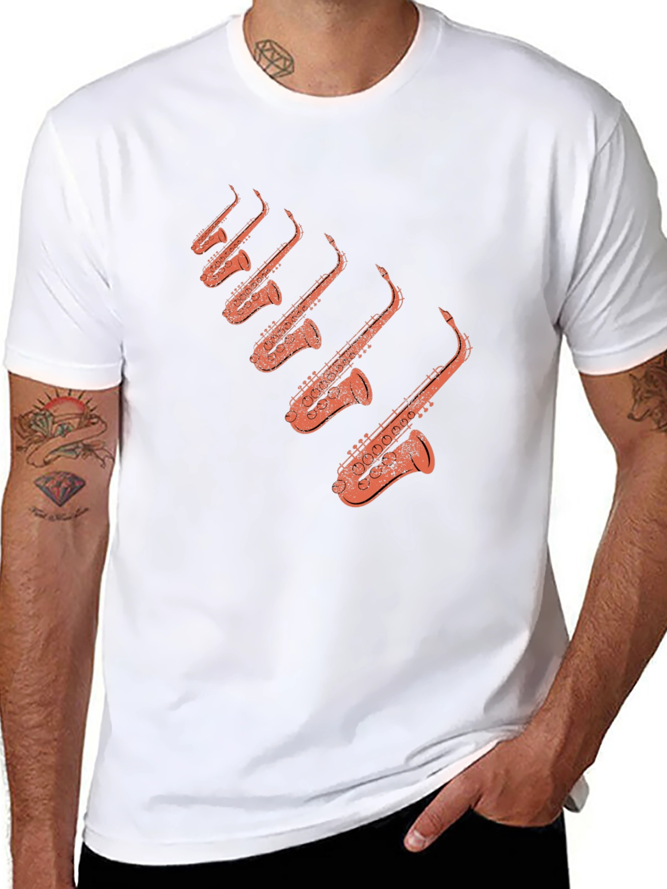 Saxophone T-Shirt - Musicians Tee