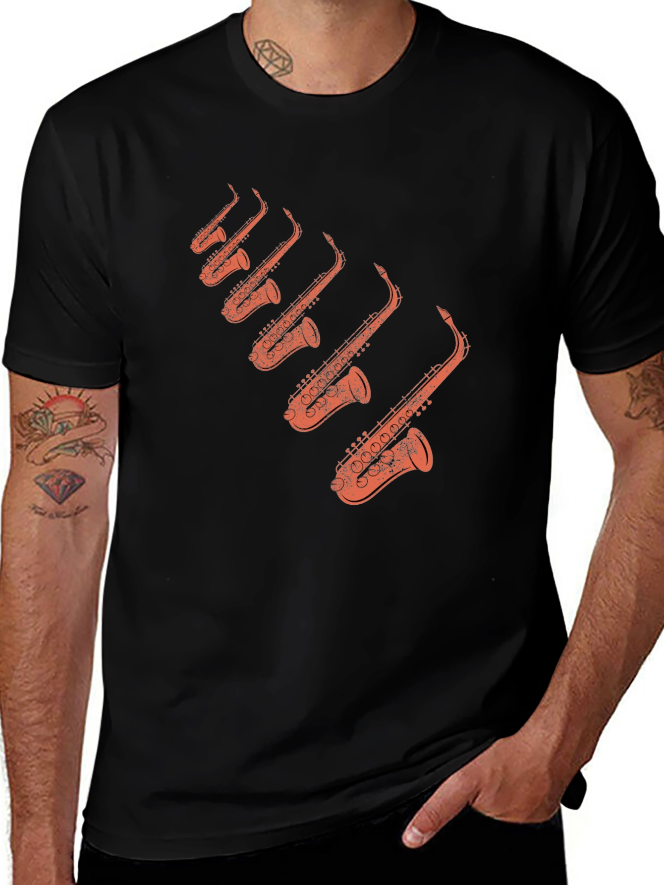 Saxophone T-Shirt - Musicians Tee