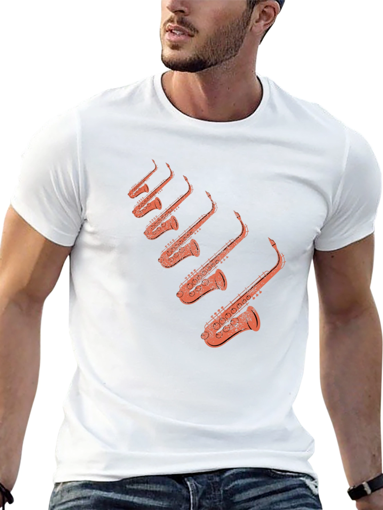 Saxophone T-Shirt - Musicians Tee