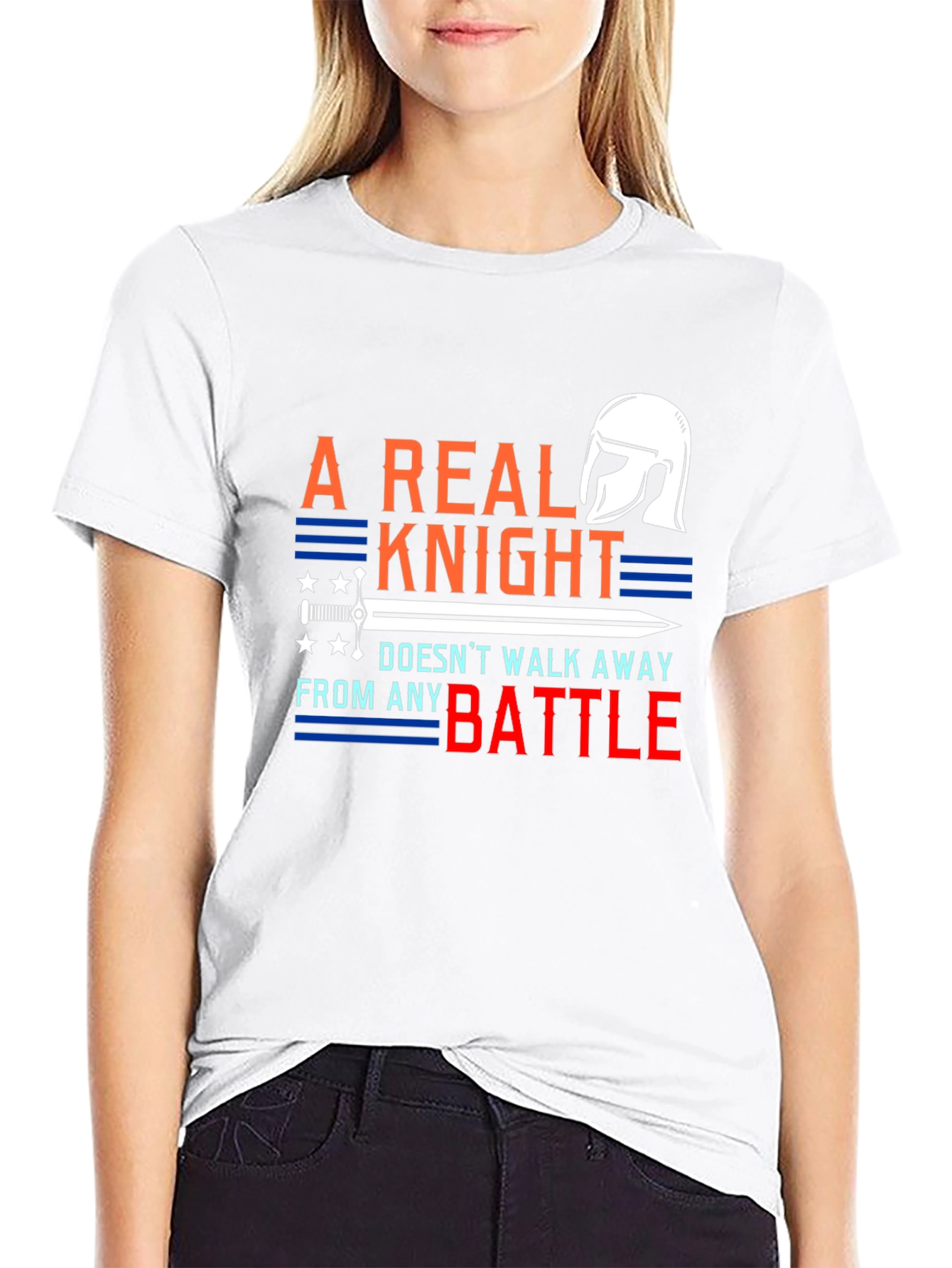 A Real Knight Mens Graphic T-Shirt