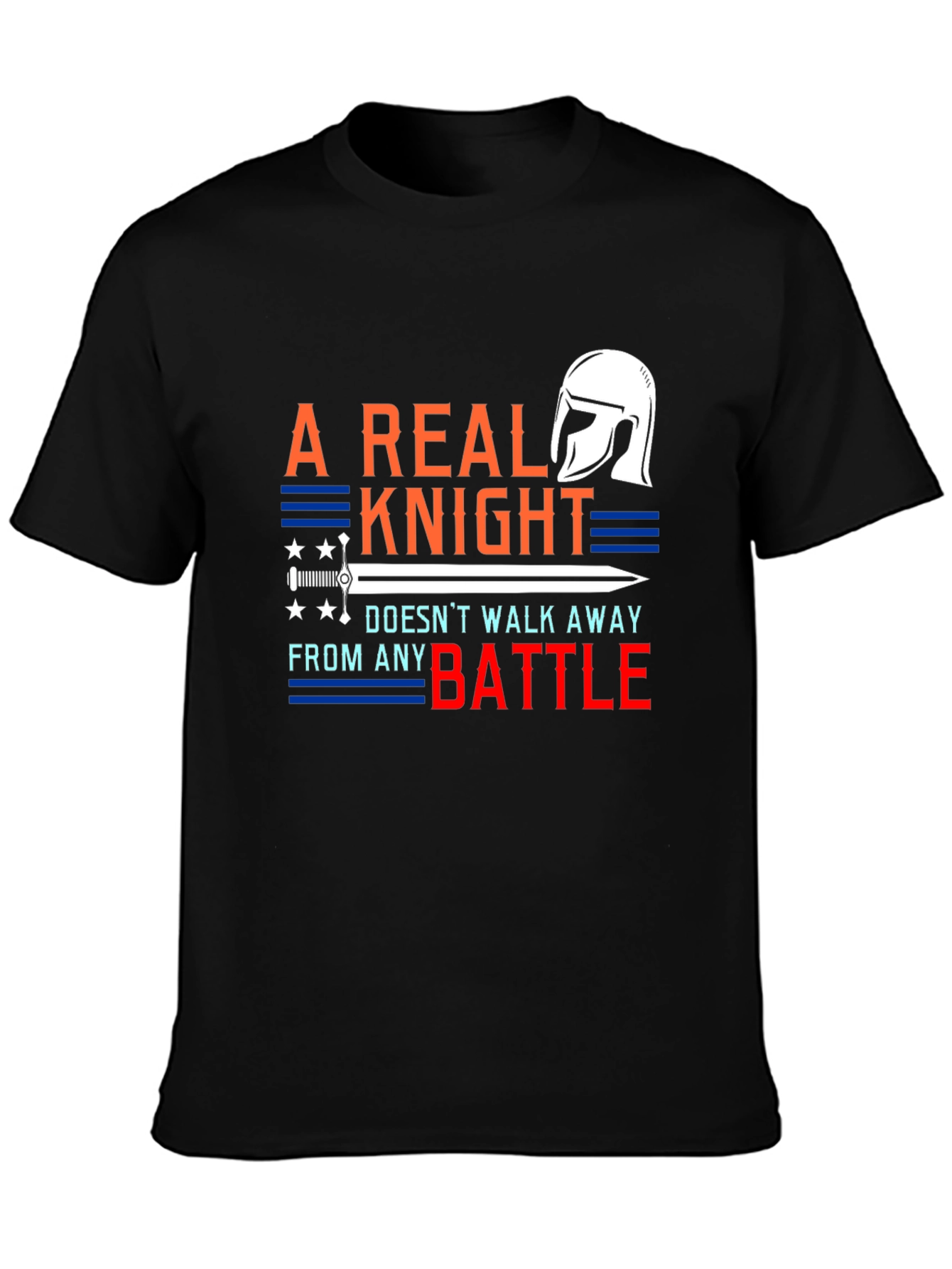 A Real Knight Mens Graphic T-Shirt