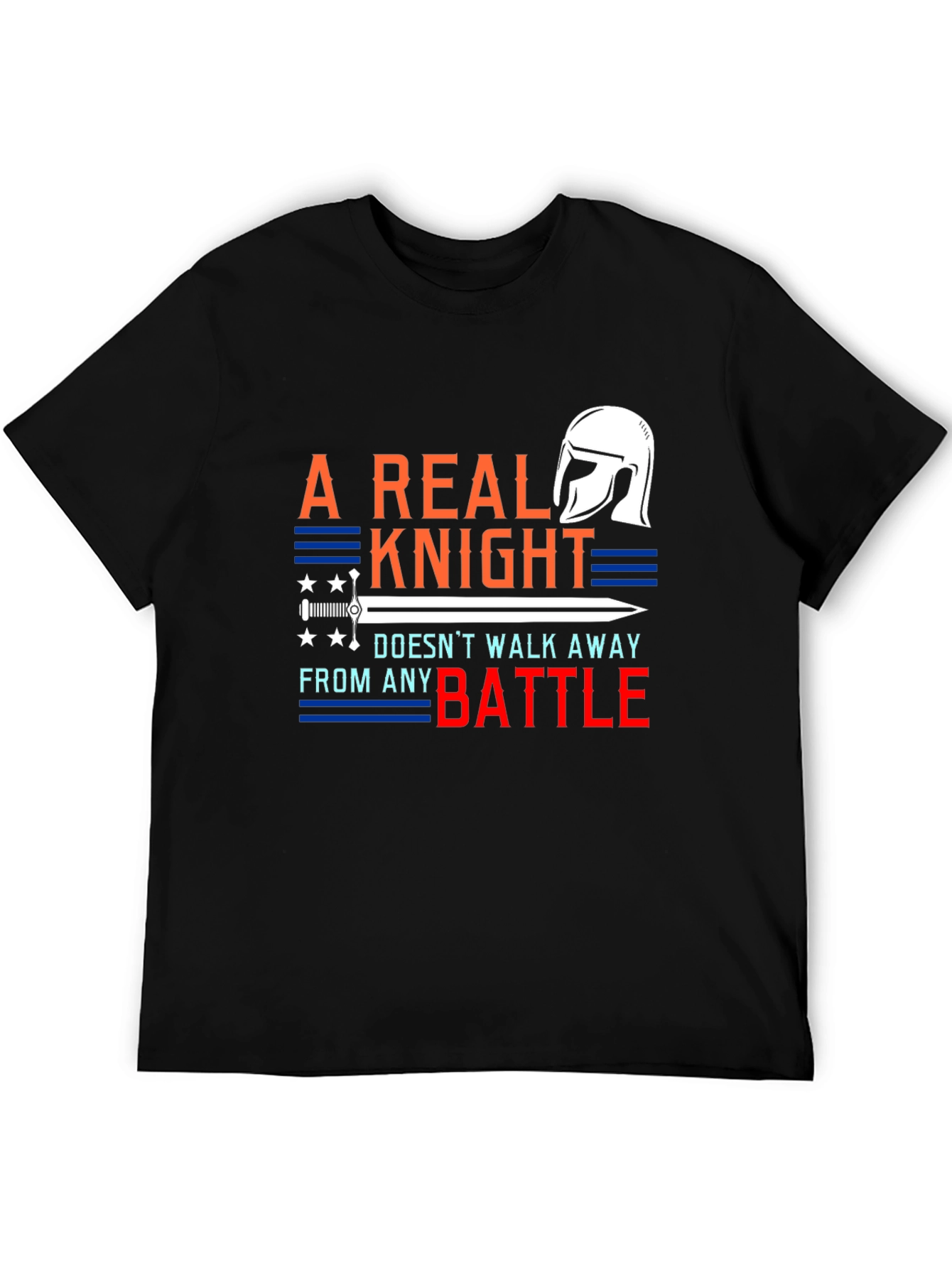 A Real Knight Mens Graphic T-Shirt