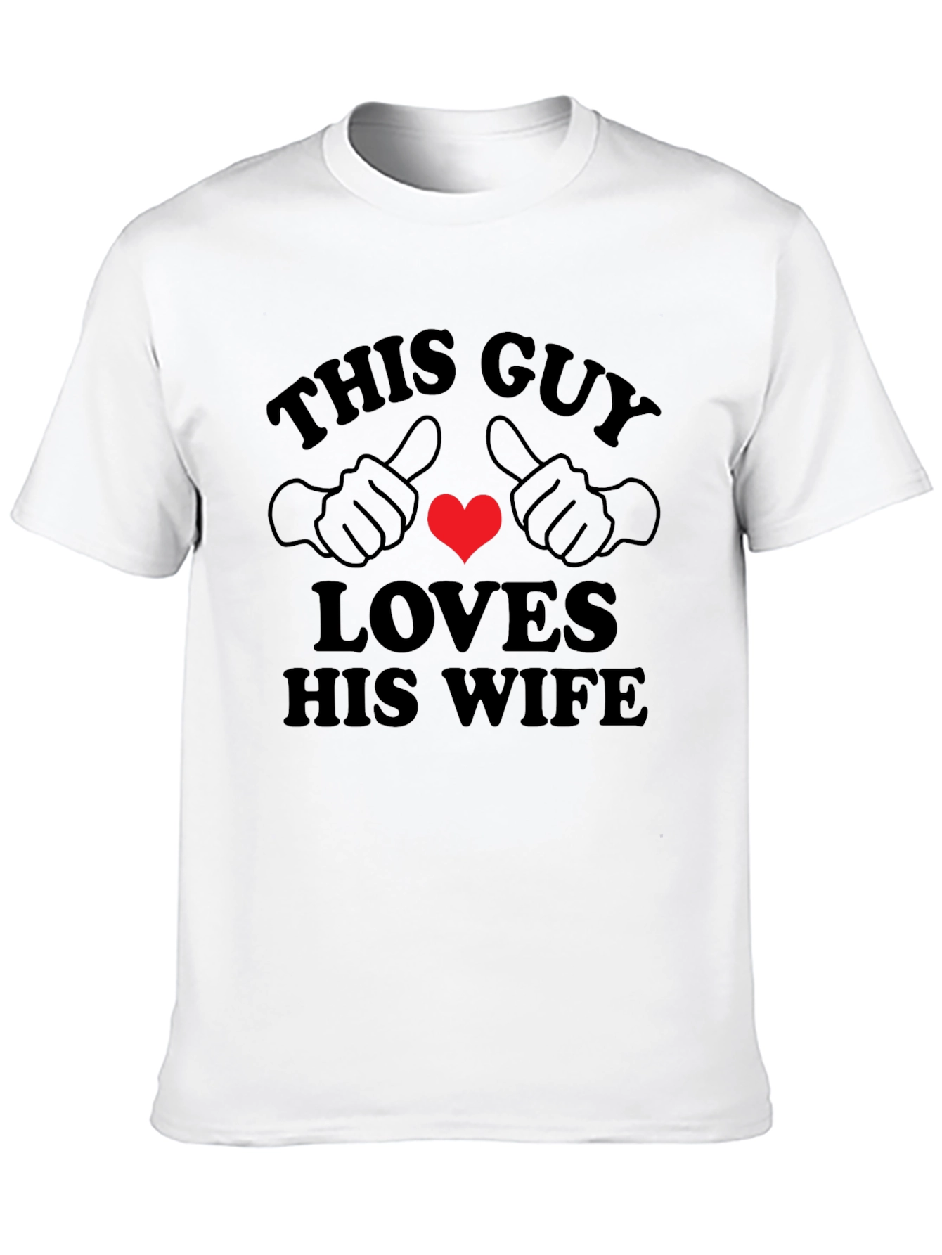 This Guy Loves His Wife T-Shirt - Black