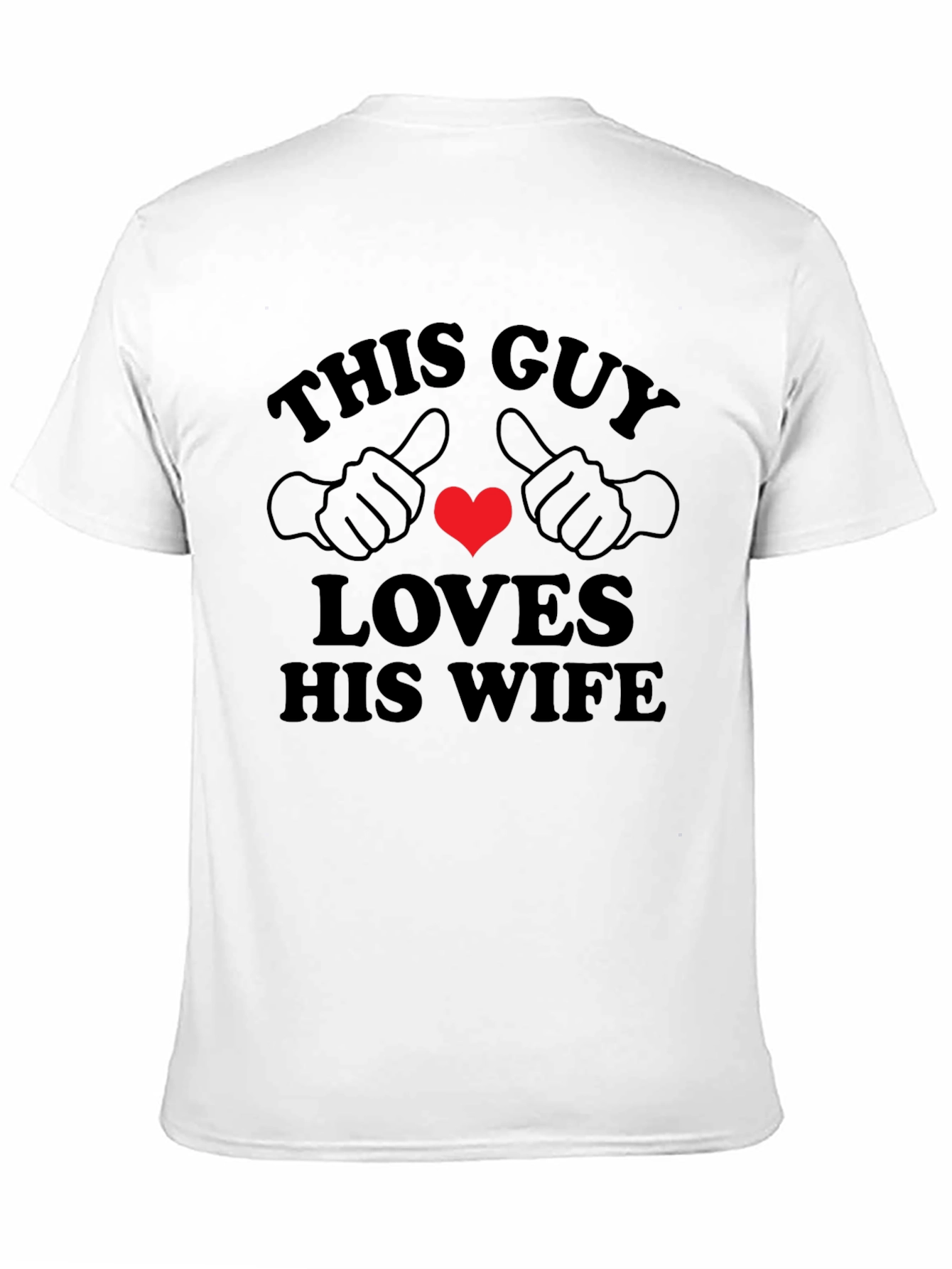This Guy Loves His Wife T-Shirt - Black