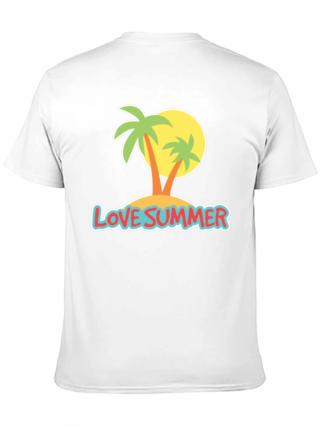 Love Summer T-Shirt: Palm Tree Island Design