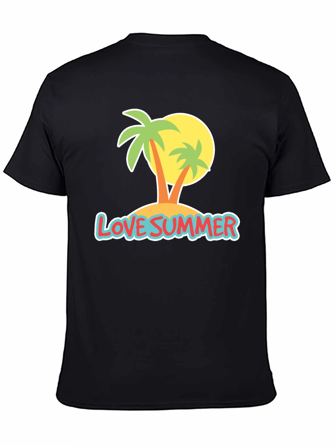 Love Summer T-Shirt: Palm Tree Island Design