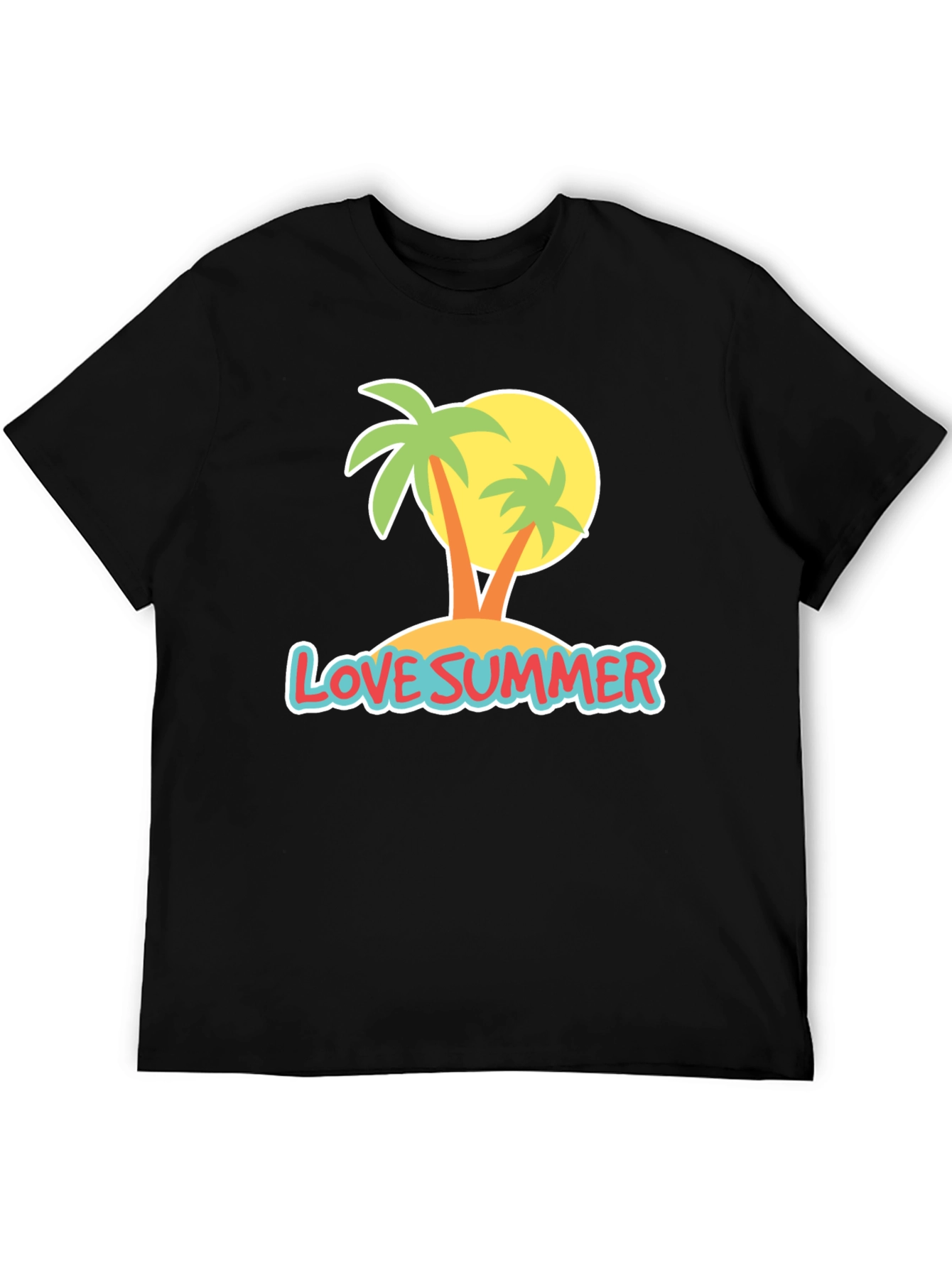 Love Summer T-Shirt: Palm Tree Island Design