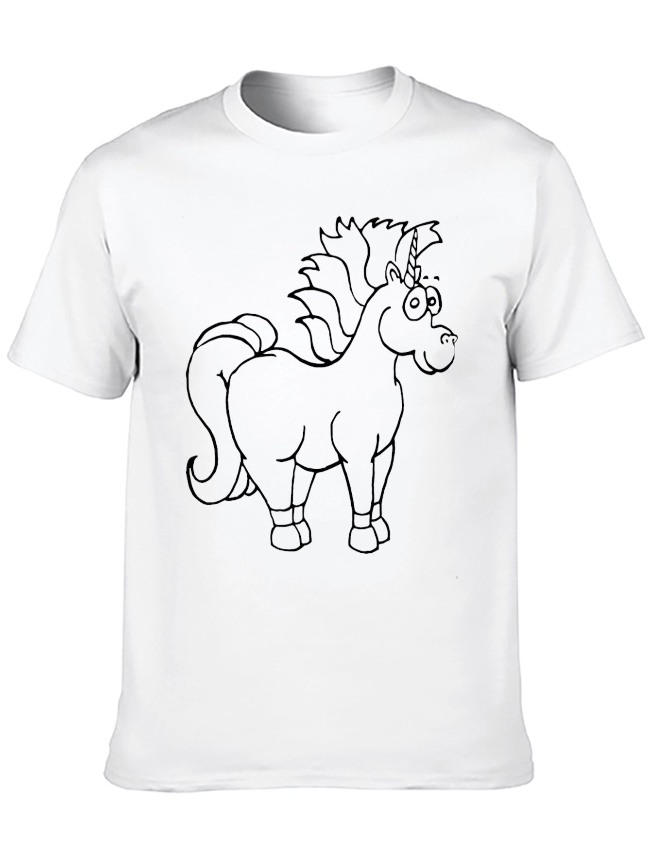 Unicorn Graphic Black T-Shirt