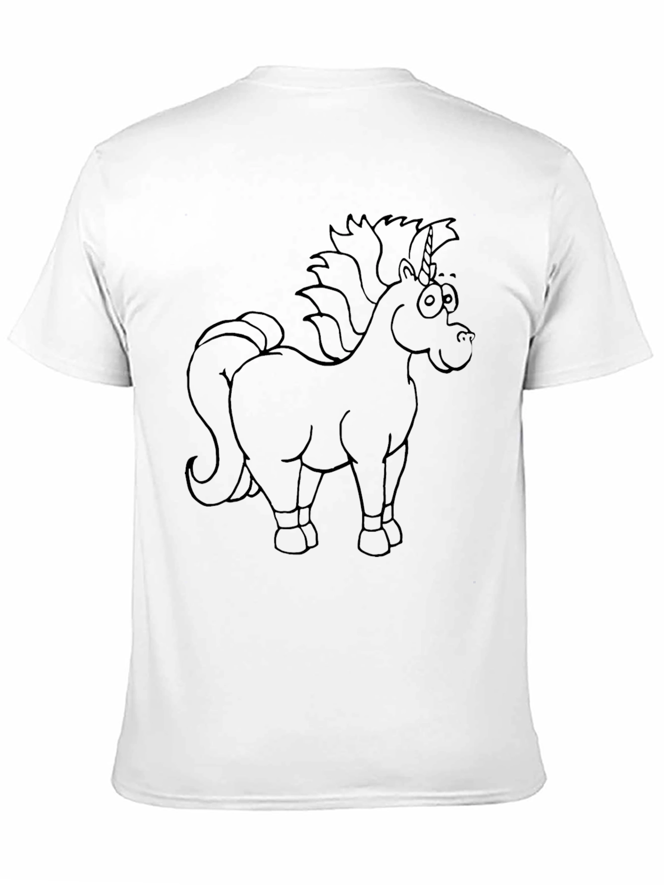 Unicorn Graphic Black T-Shirt