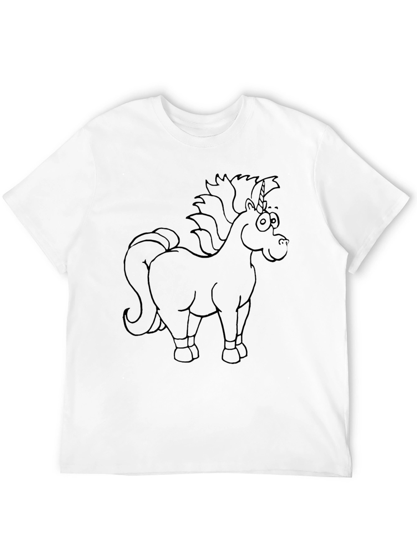 Unicorn Graphic Black T-Shirt