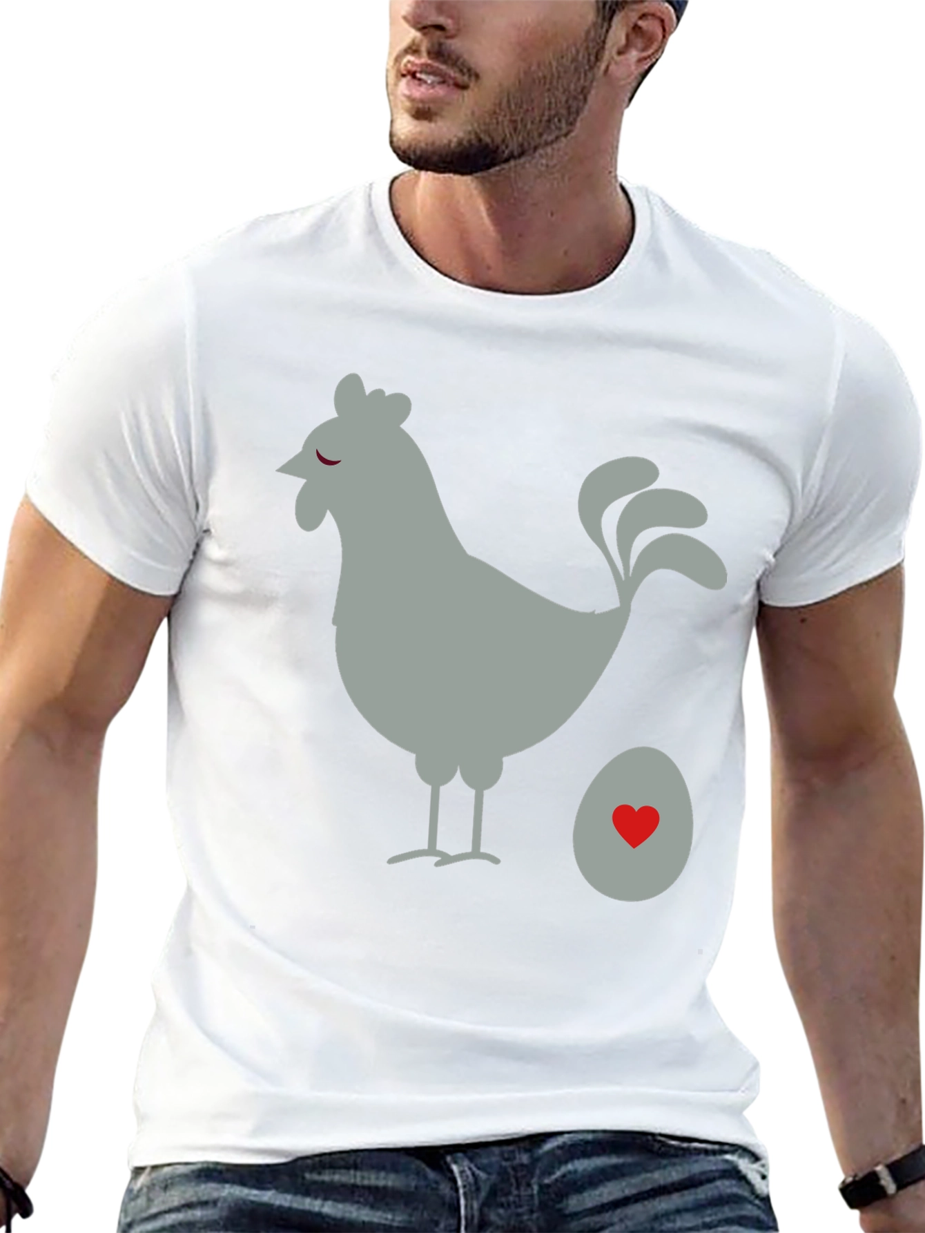 Chicken & Egg Graphic Tee - Quirky Casual Wear