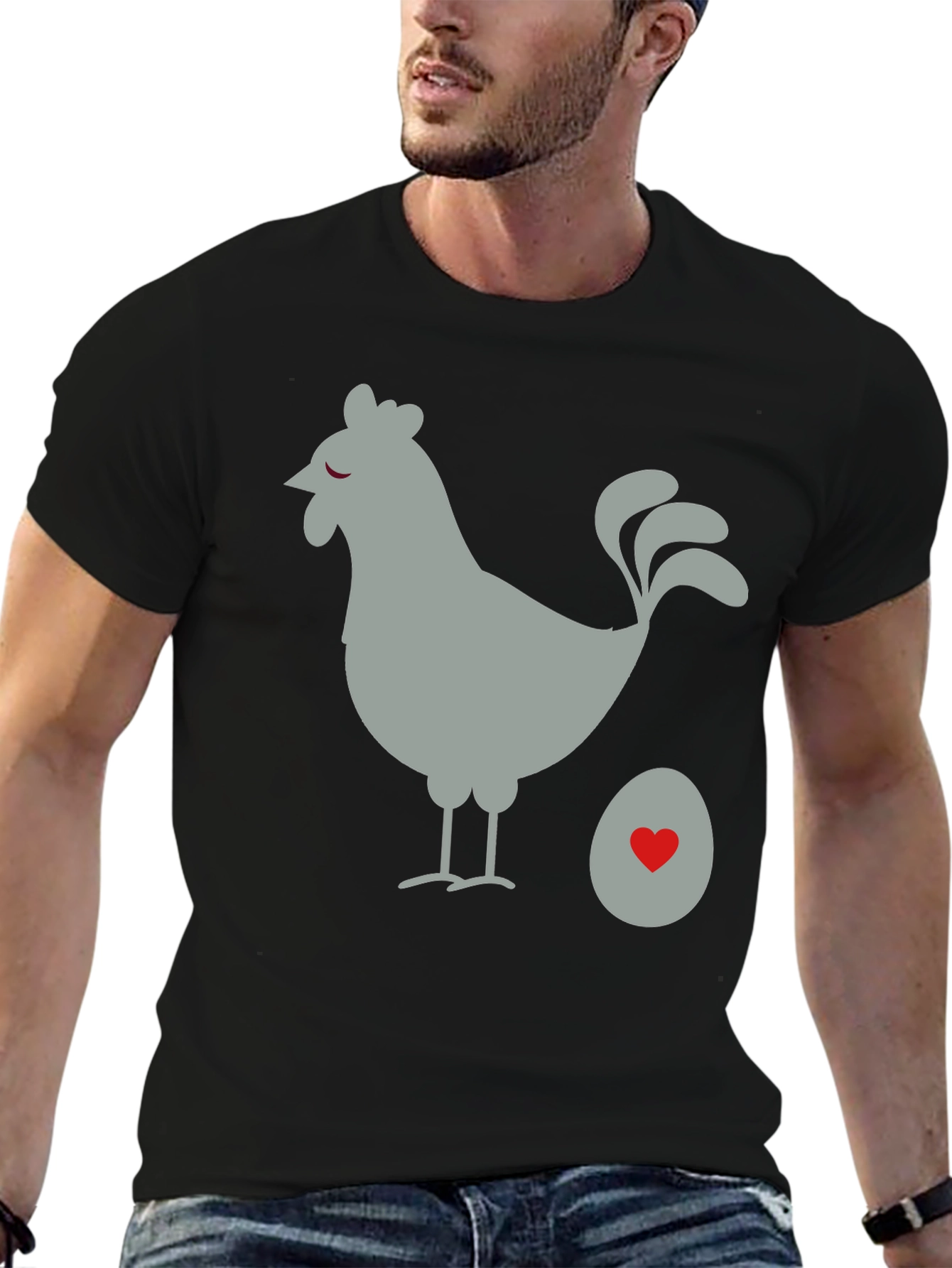 Chicken & Egg Graphic Tee - Quirky Casual Wear