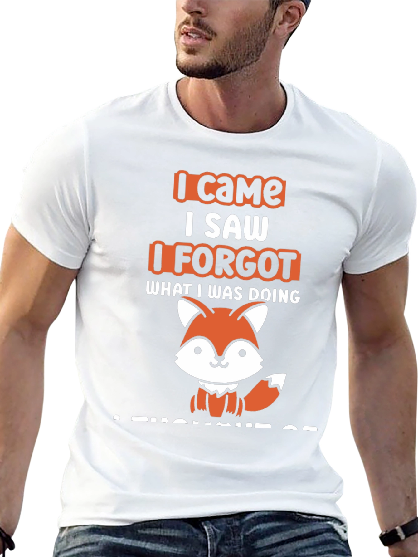 I Came I Saw I Forgot Fox T-Shirt