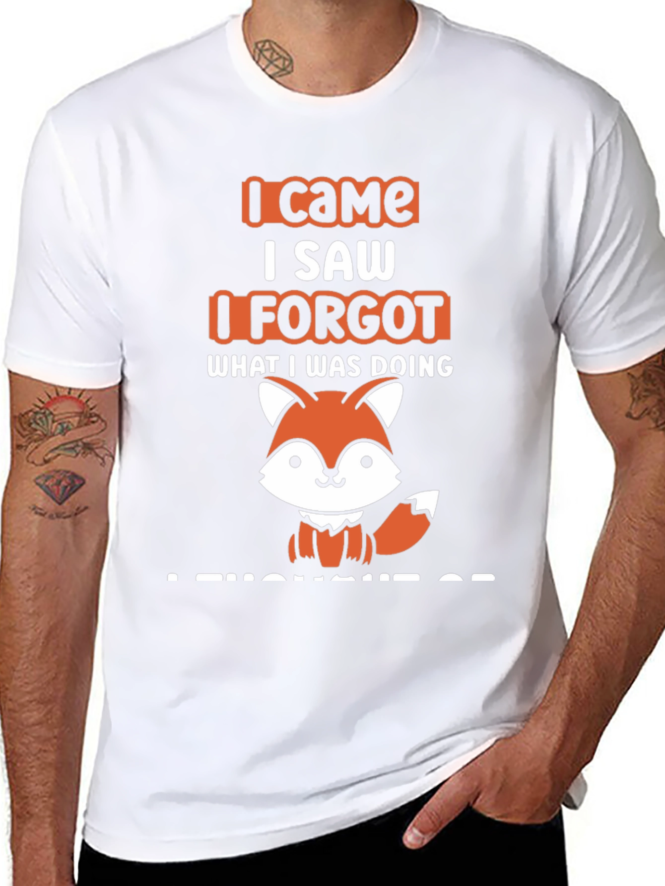 I Came I Saw I Forgot Fox T-Shirt