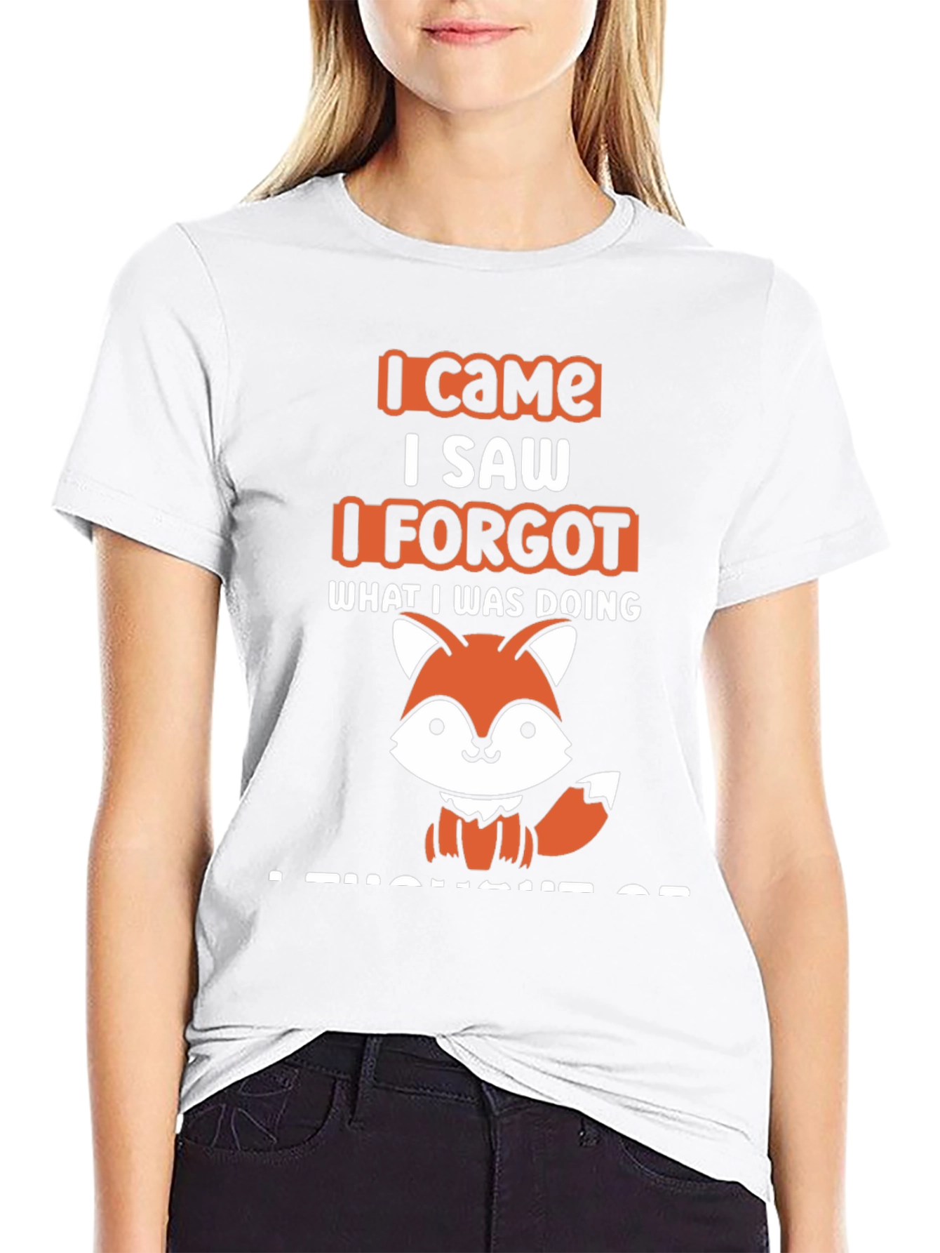 I Came I Saw I Forgot Fox T-Shirt