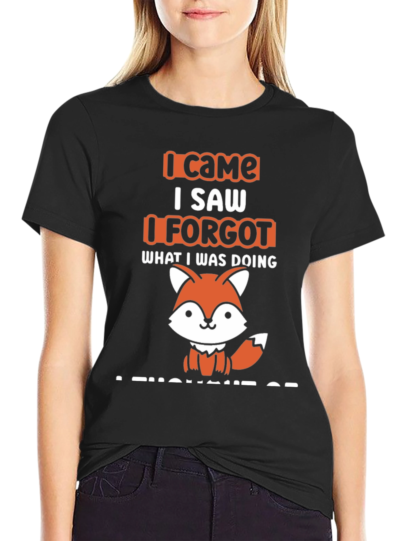 I Came I Saw I Forgot Fox T-Shirt