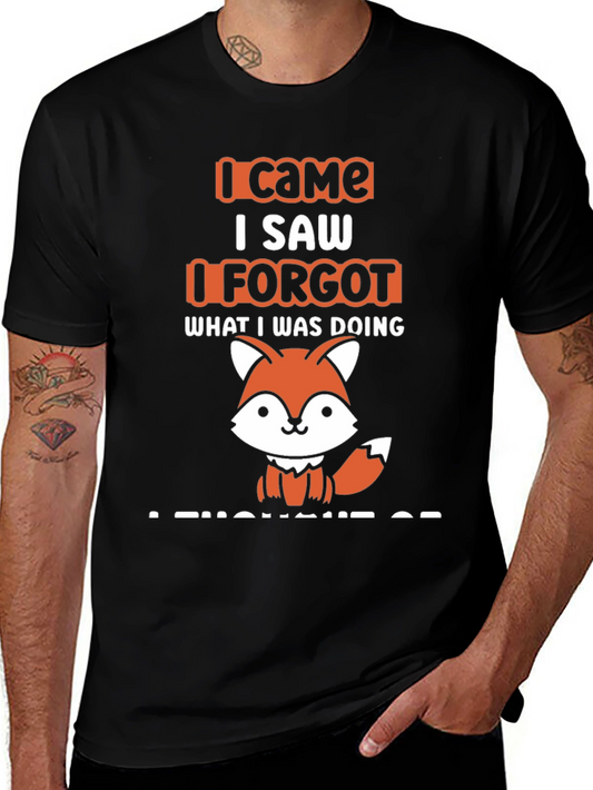 I Came I Saw I Forgot Fox T-Shirt