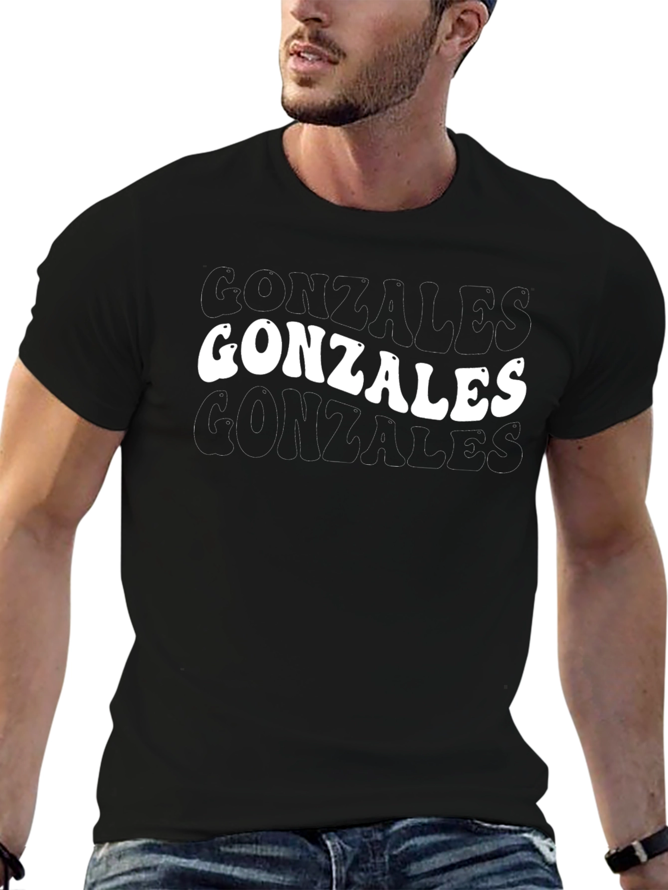 Gonzales Graphic Tee - Retro Style Black T-Shirt