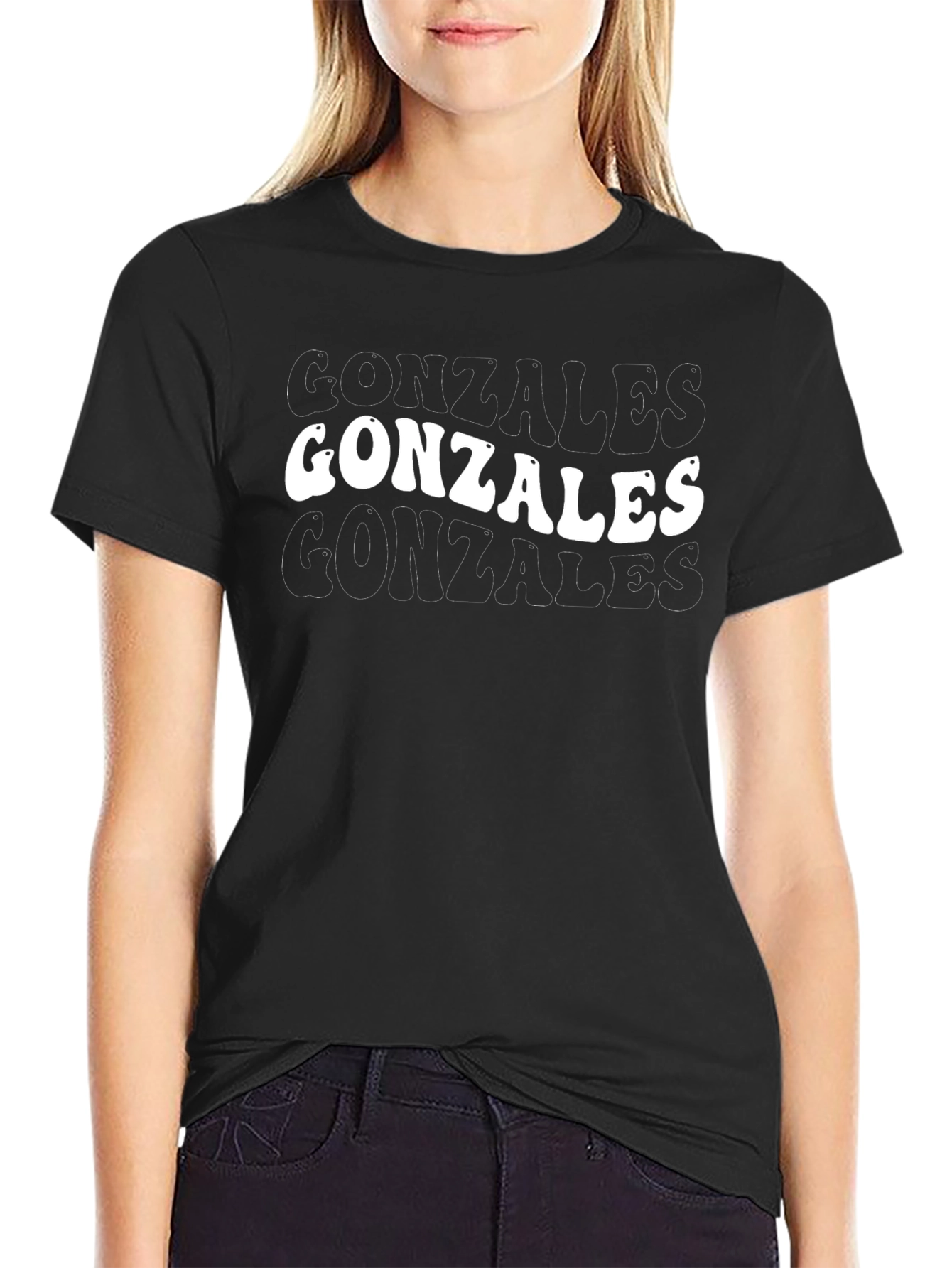 Gonzales Graphic Tee - Retro Style Black T-Shirt
