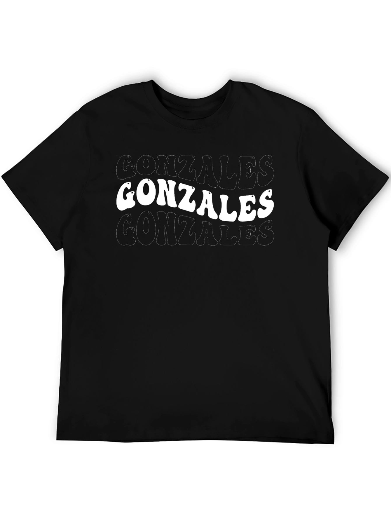 Gonzales Graphic Tee - Retro Style Black T-Shirt