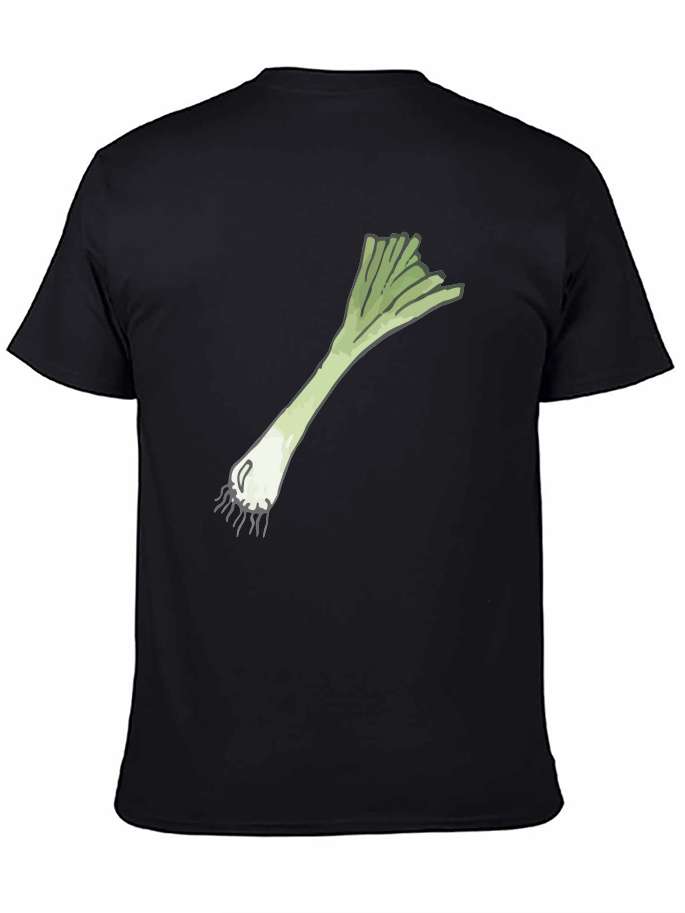 Leek Graphic Black T-Shirt