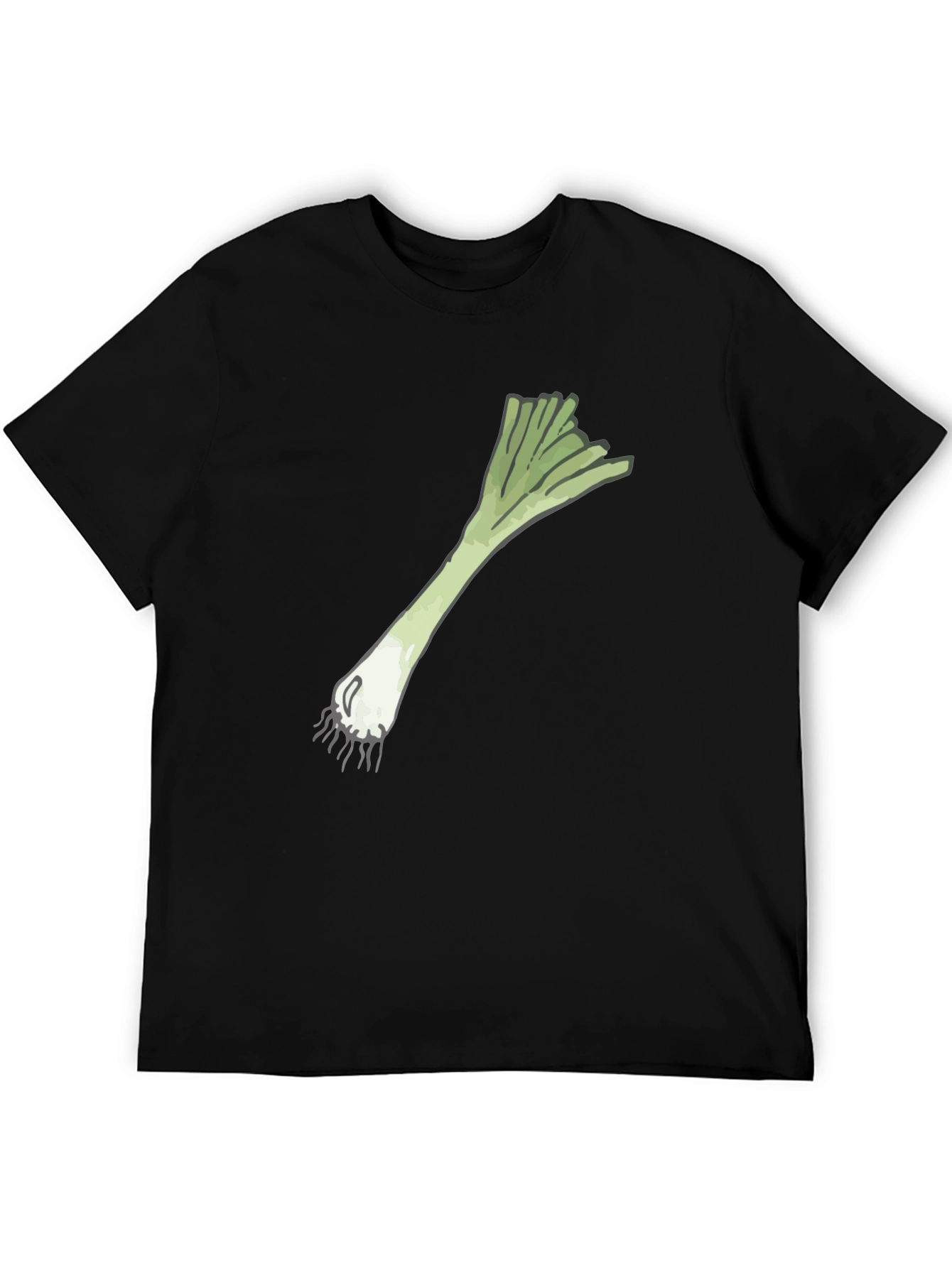 Leek Graphic Black T-Shirt