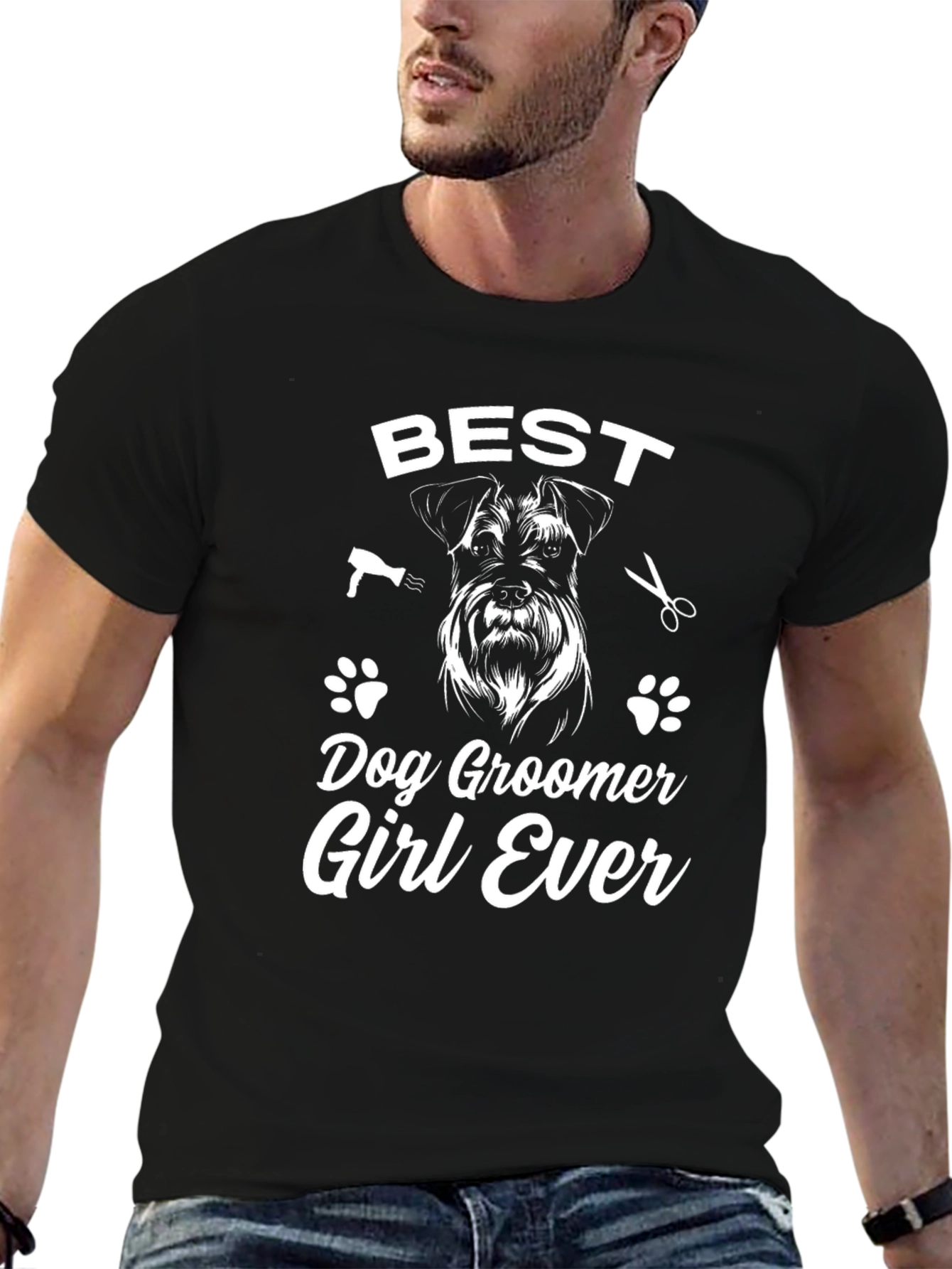 Best Dog Groomer Girl Ever T-Shirt Animal Lover Tee