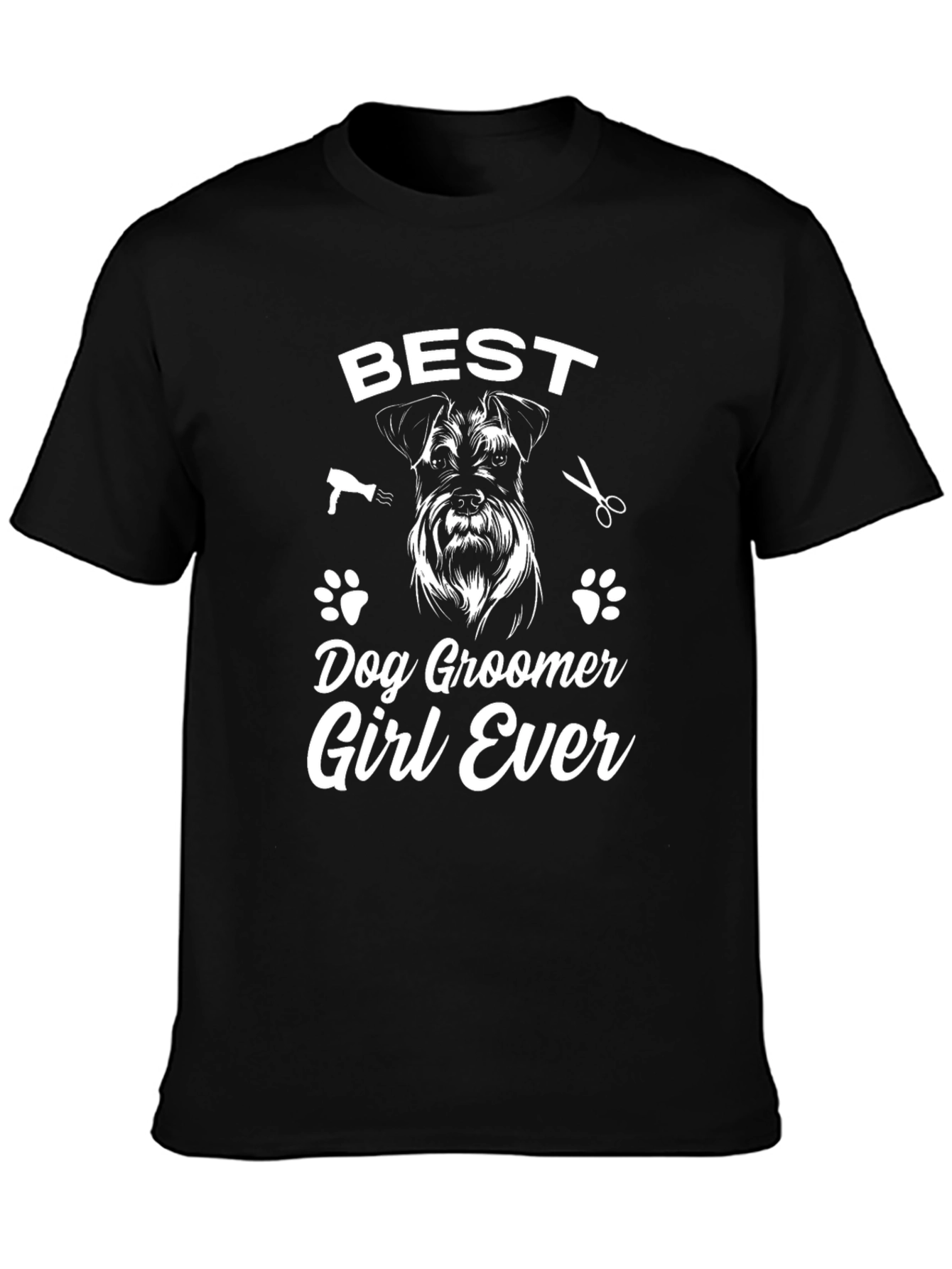 Best Dog Groomer Girl Ever T-Shirt Animal Lover Tee