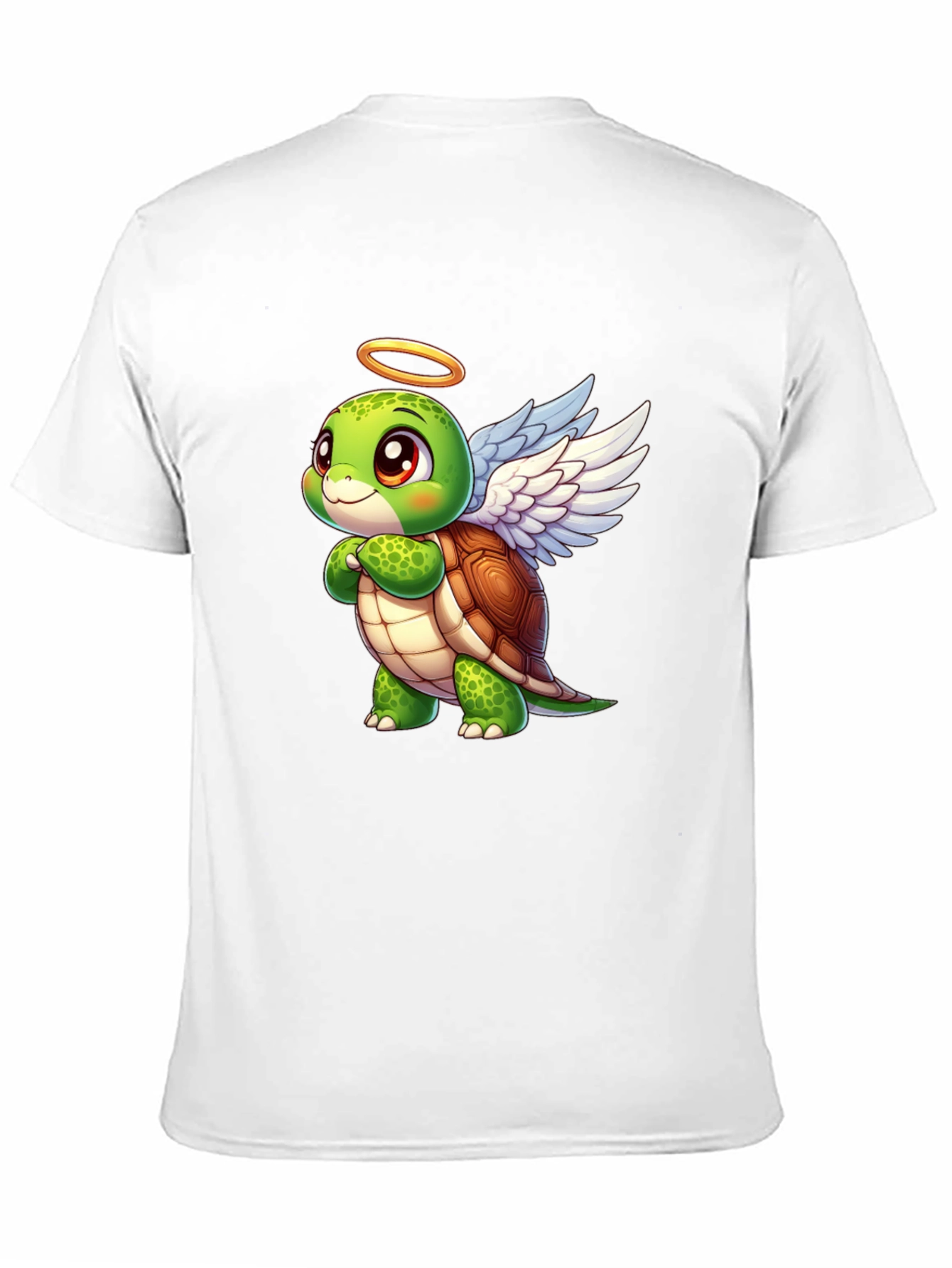Angel Turtle Graphic Tee - Cute Cartoon Design