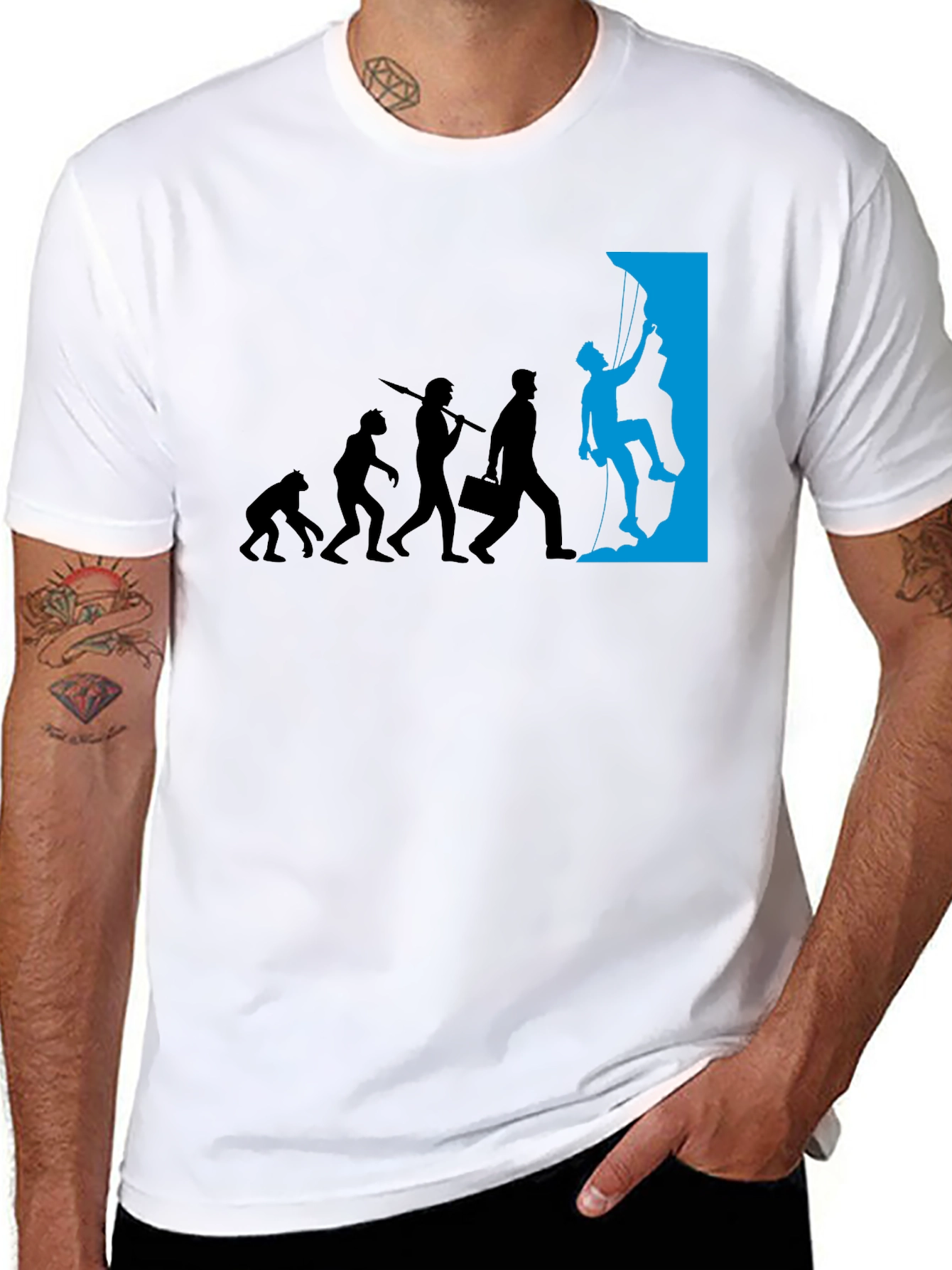 Evolution to Climber T-Shirt - Black
