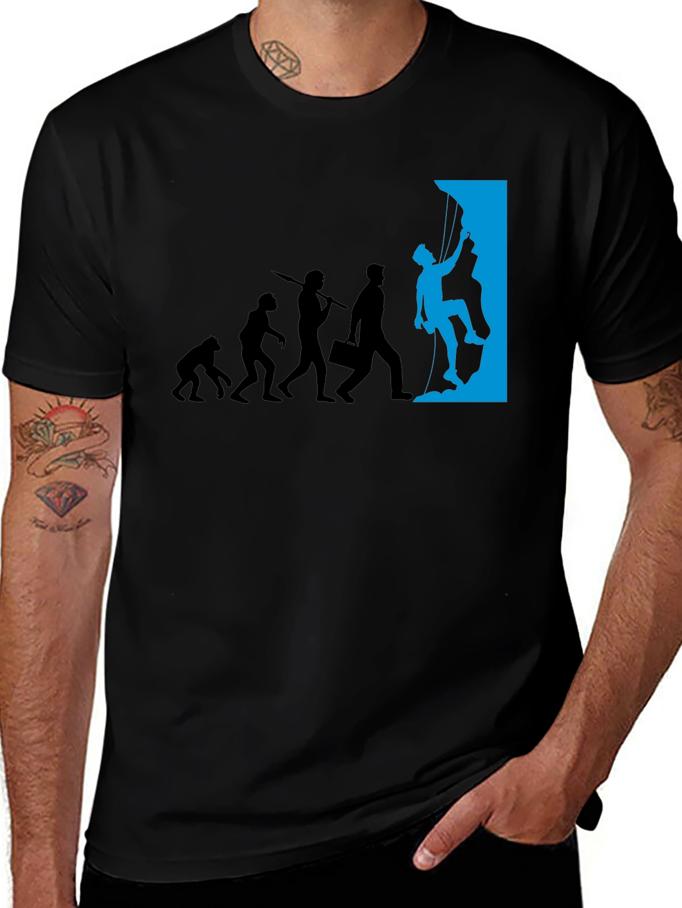 Evolution to Climber T-Shirt - Black