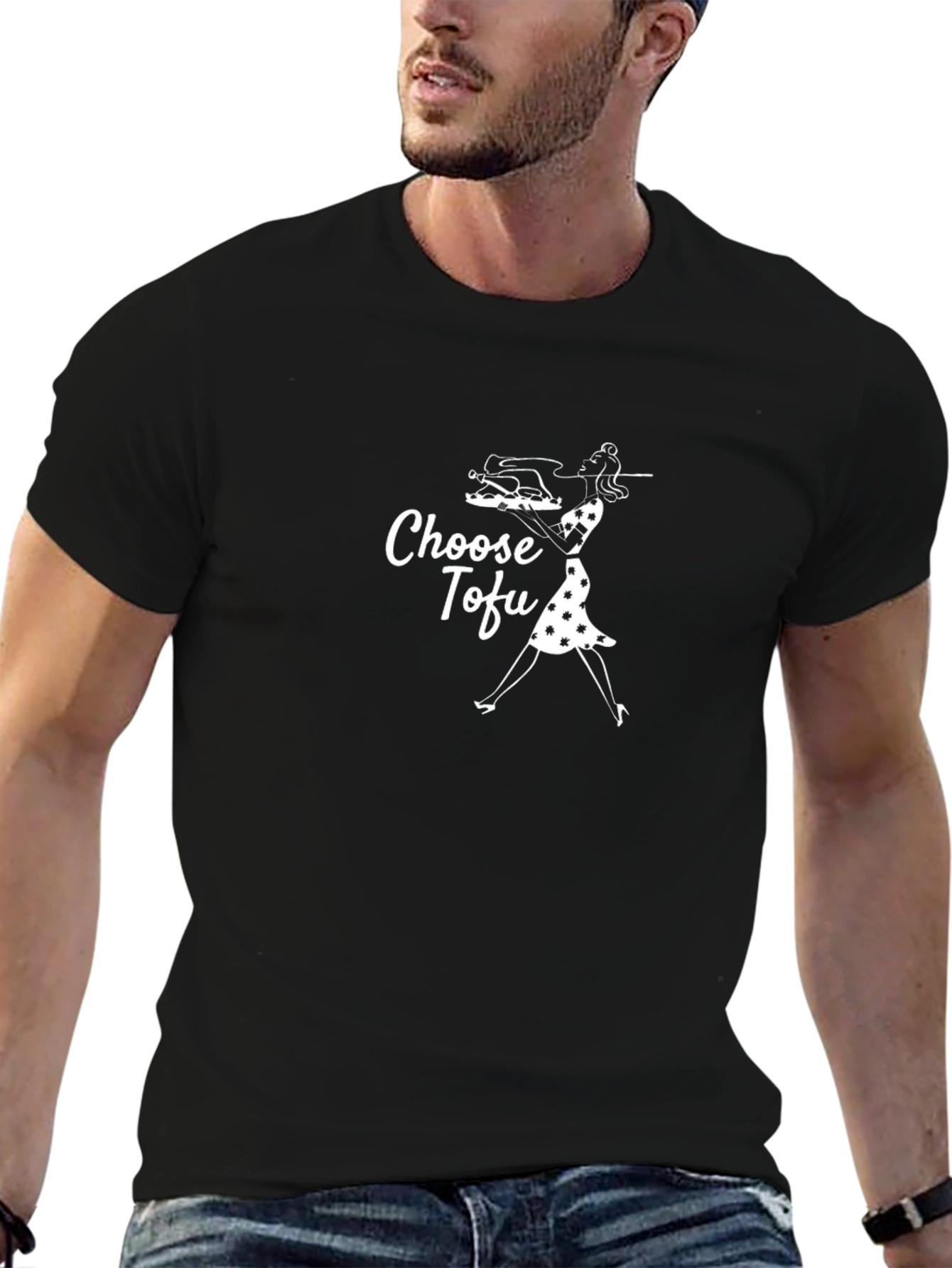 Choose Tofu Graphic Tee - Vegan Lifestyle Shirt