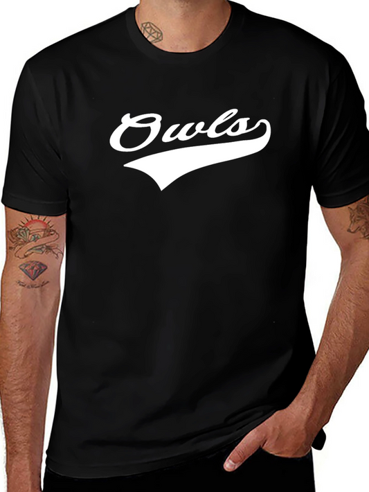 Owls Graphic Tee - Classic Black T-Shirt