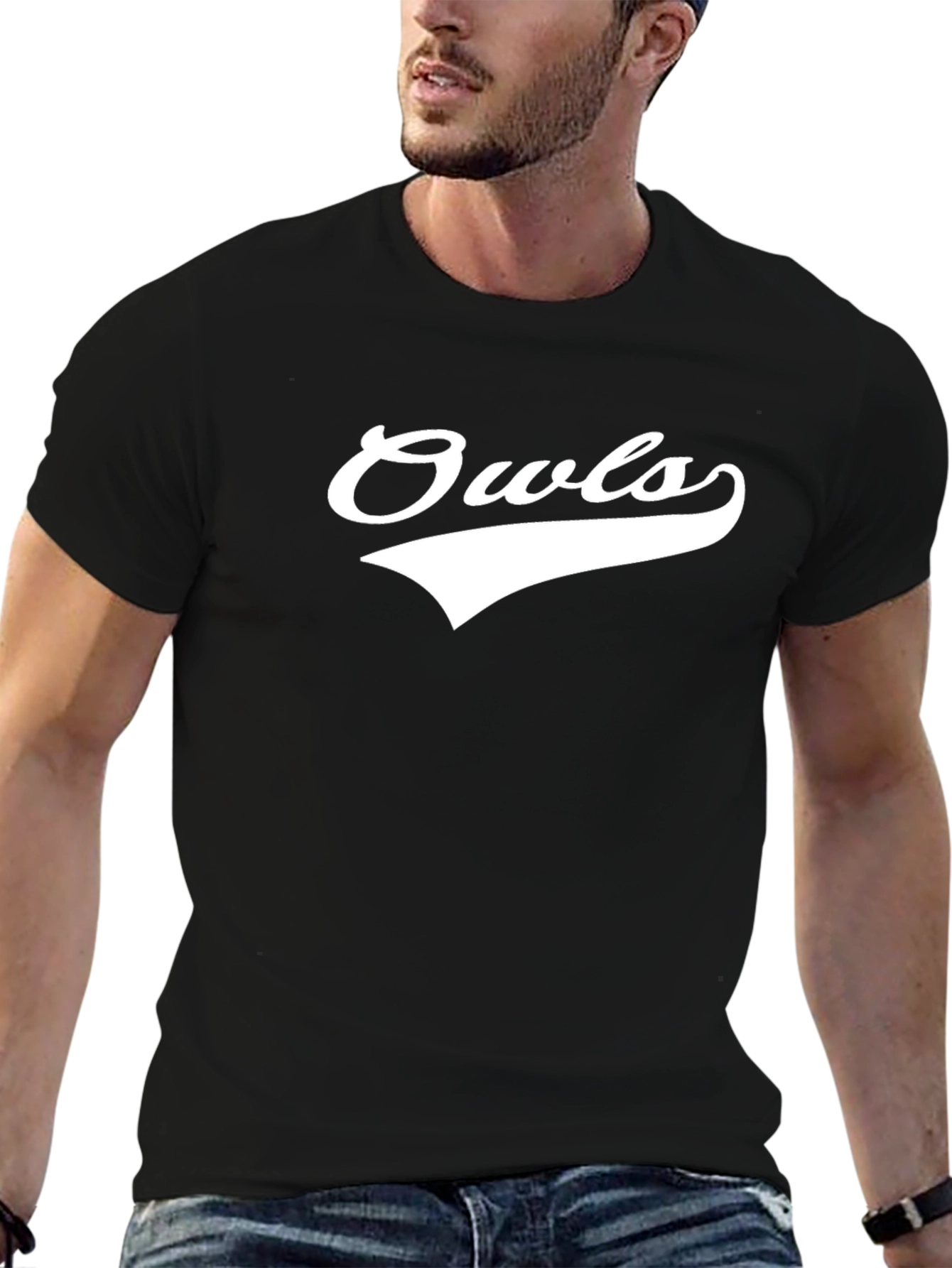 Owls Graphic Tee - Classic Black T-Shirt