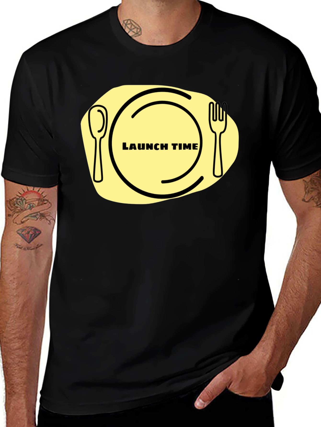 Launch Time T-Shirt: Funny Foodie Graphic Tee