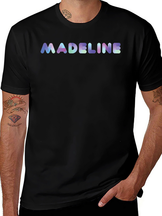 Madeline Name Personalized Black T-Shirt