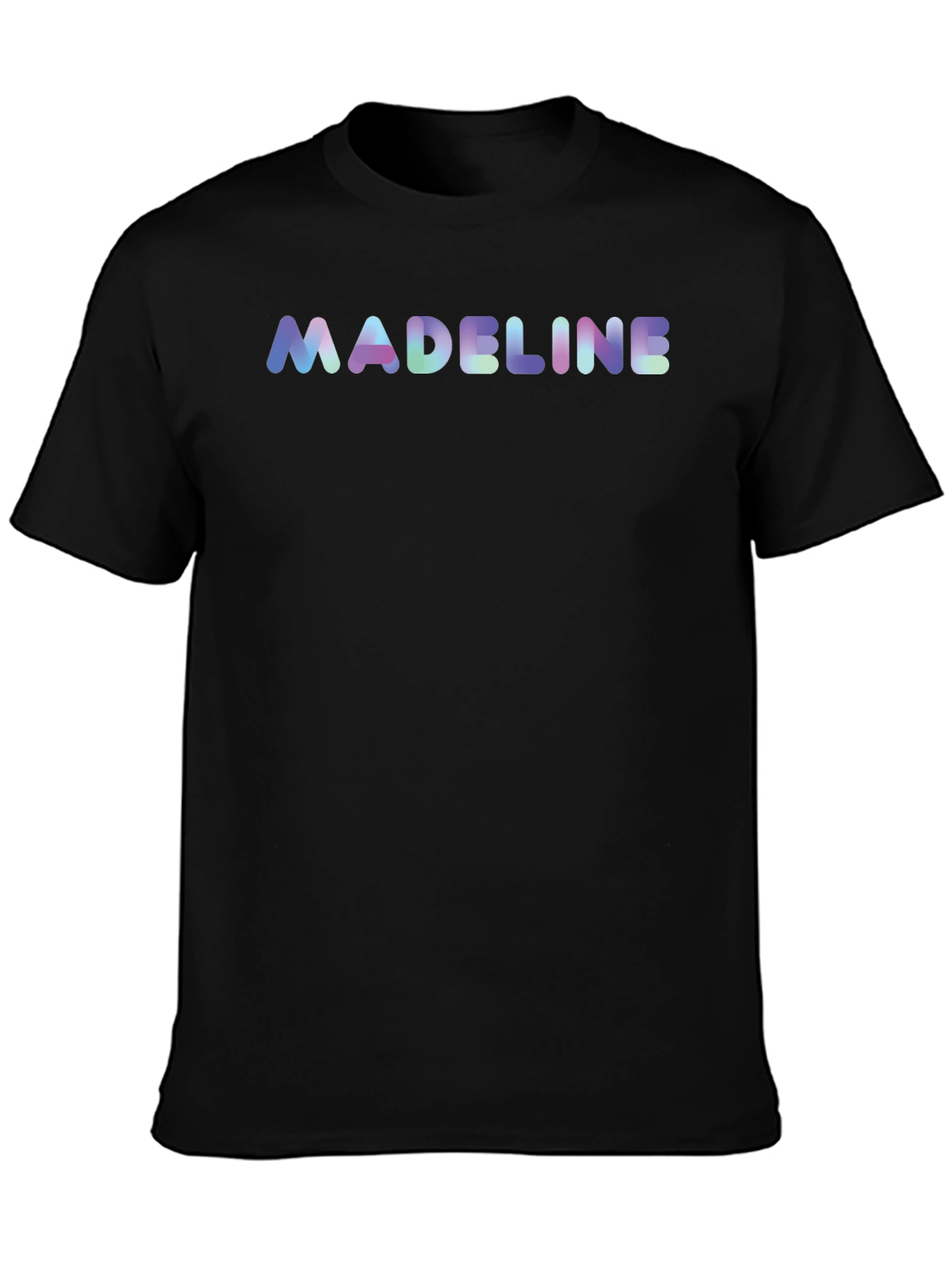 Madeline Name Personalized Black T-Shirt