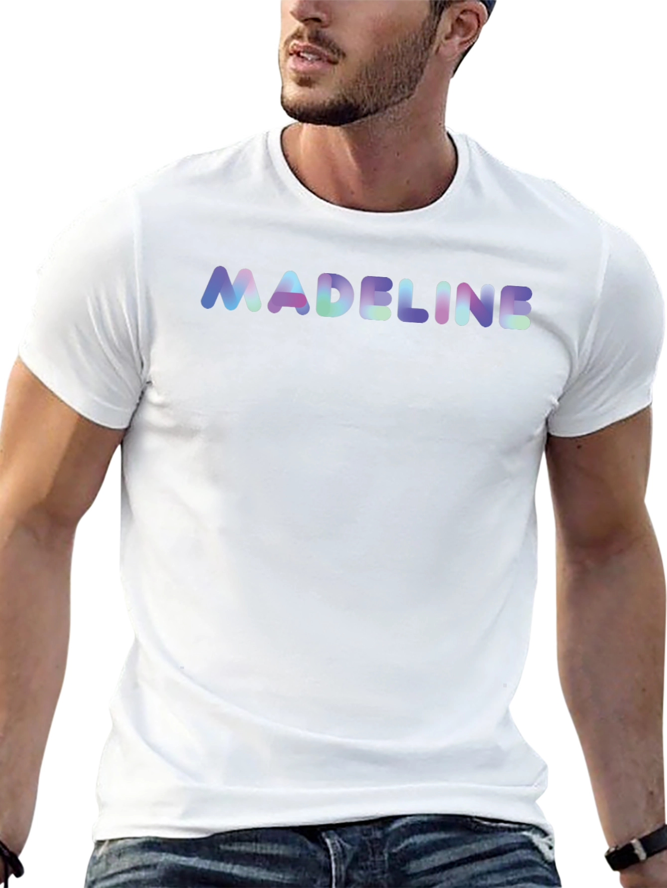 Madeline Name Personalized Black T-Shirt