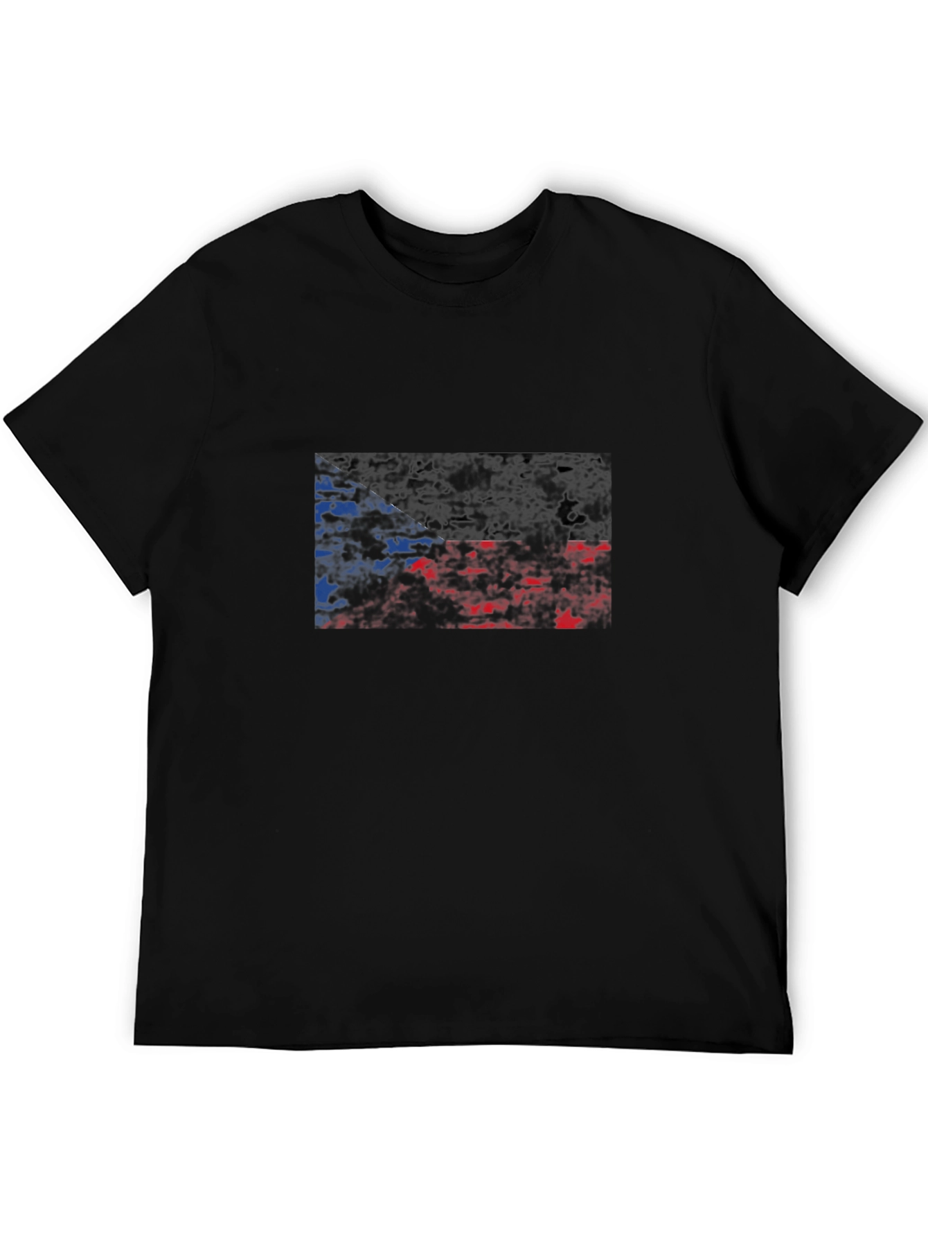 Czech Republic Flag Distressed Graphic Tee