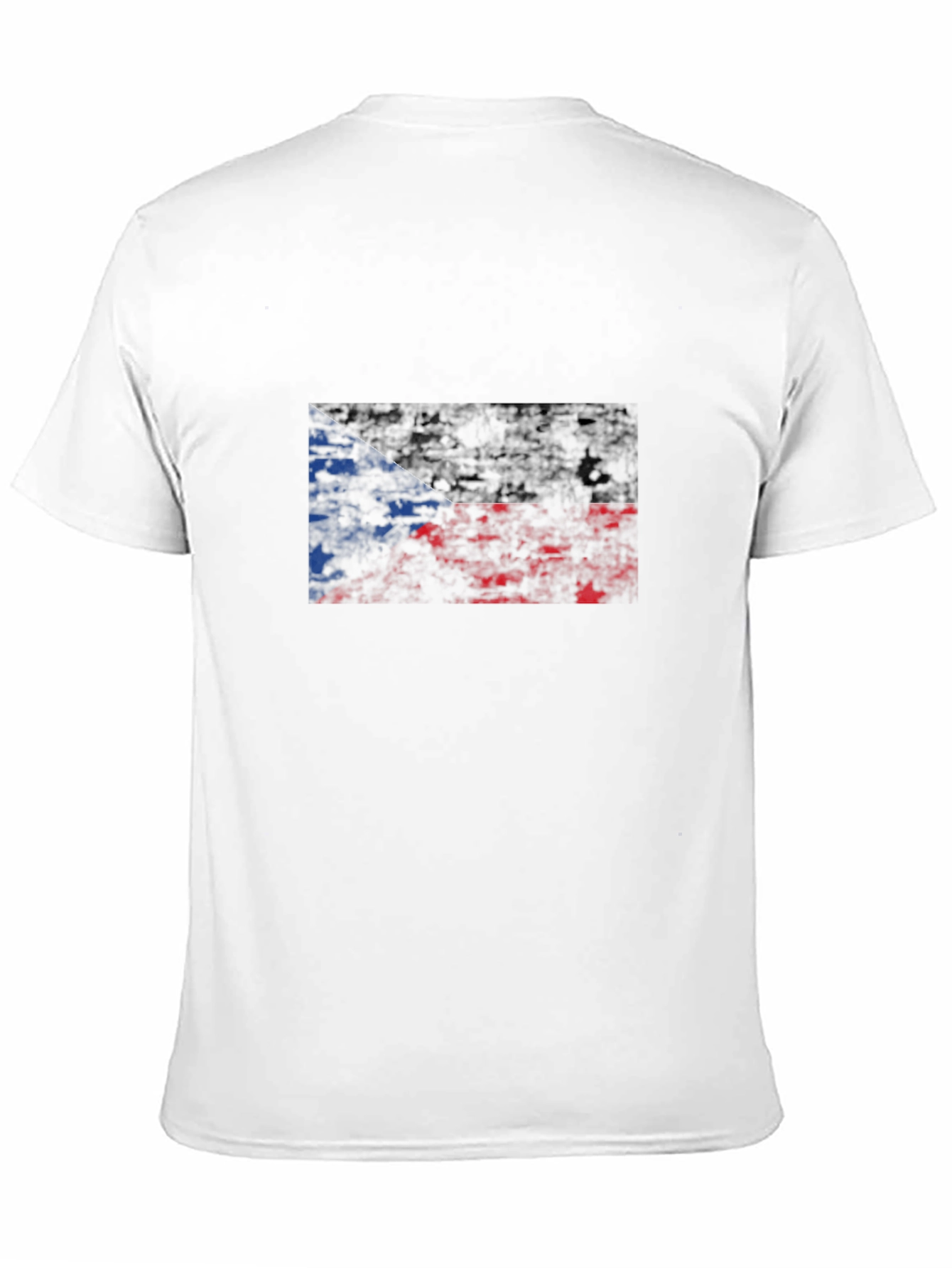 Czech Republic Flag Distressed Graphic Tee