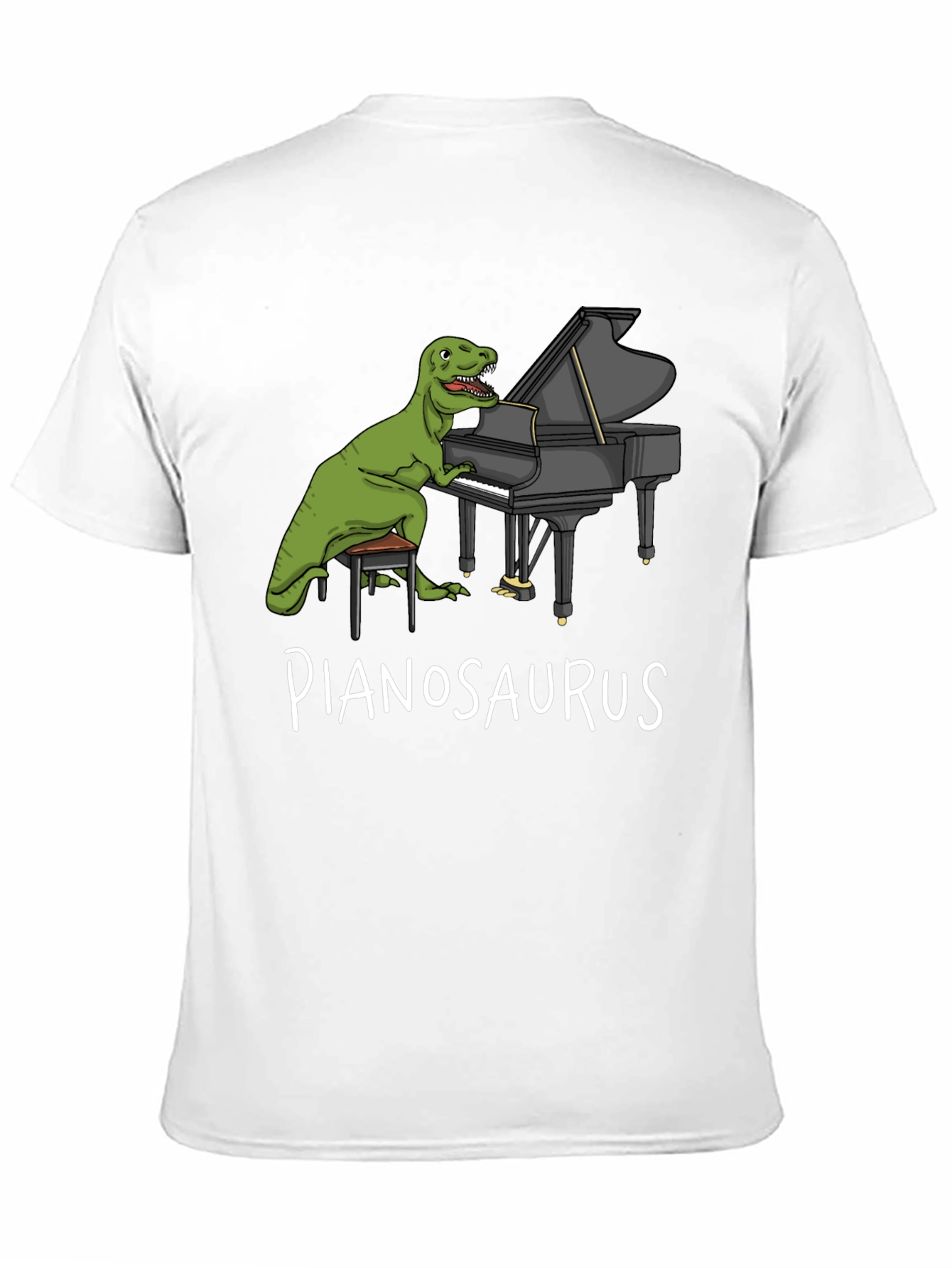 Pianosaurus T-Shirt: Dinosaur Playing Piano
